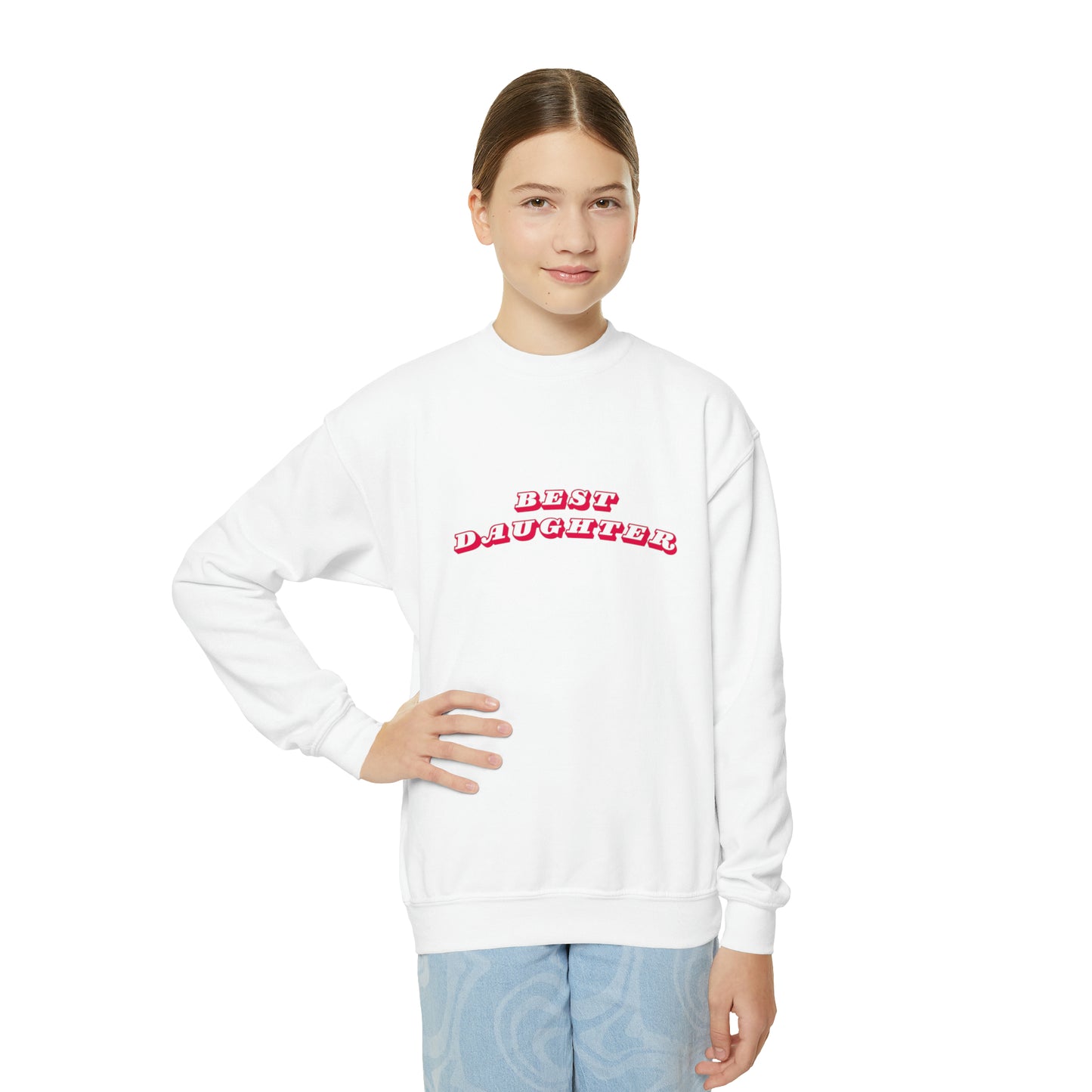 Best Daughter Youth Crewneck Sweatshirt