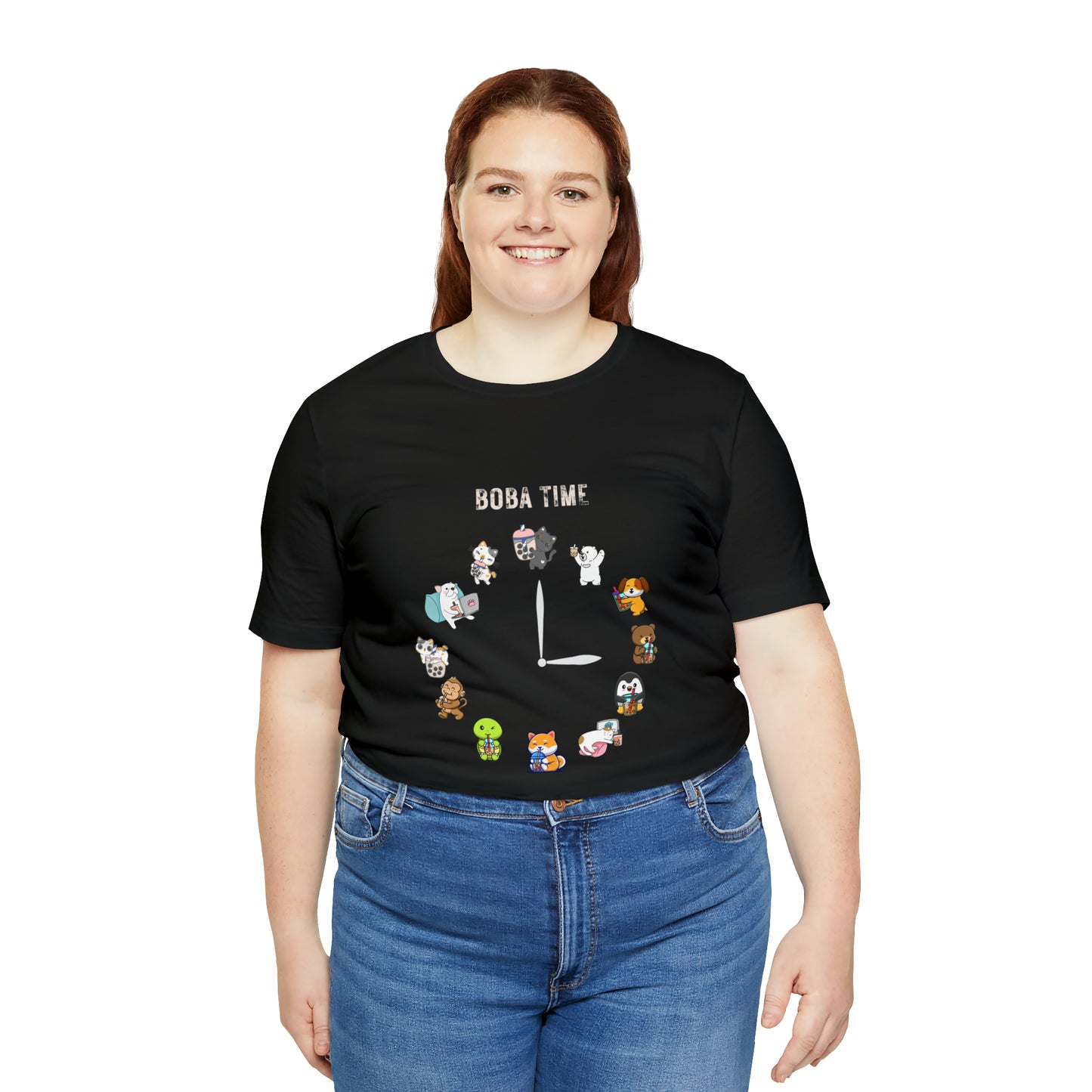 Boba Tea Clock Unisex Jersey Short Sleeve Tee