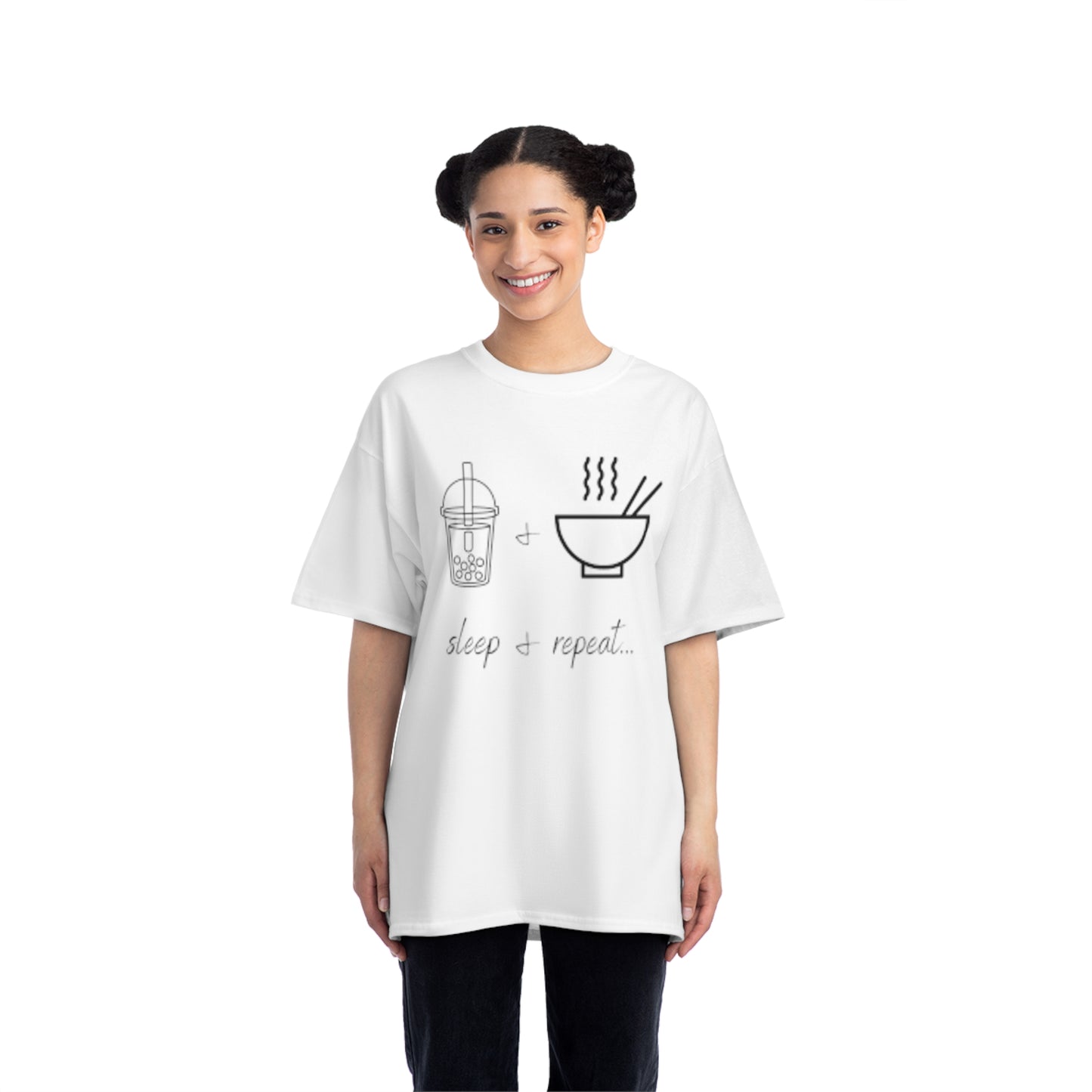Beefy-T® Short-Sleeve T-Shirt with Boba Design