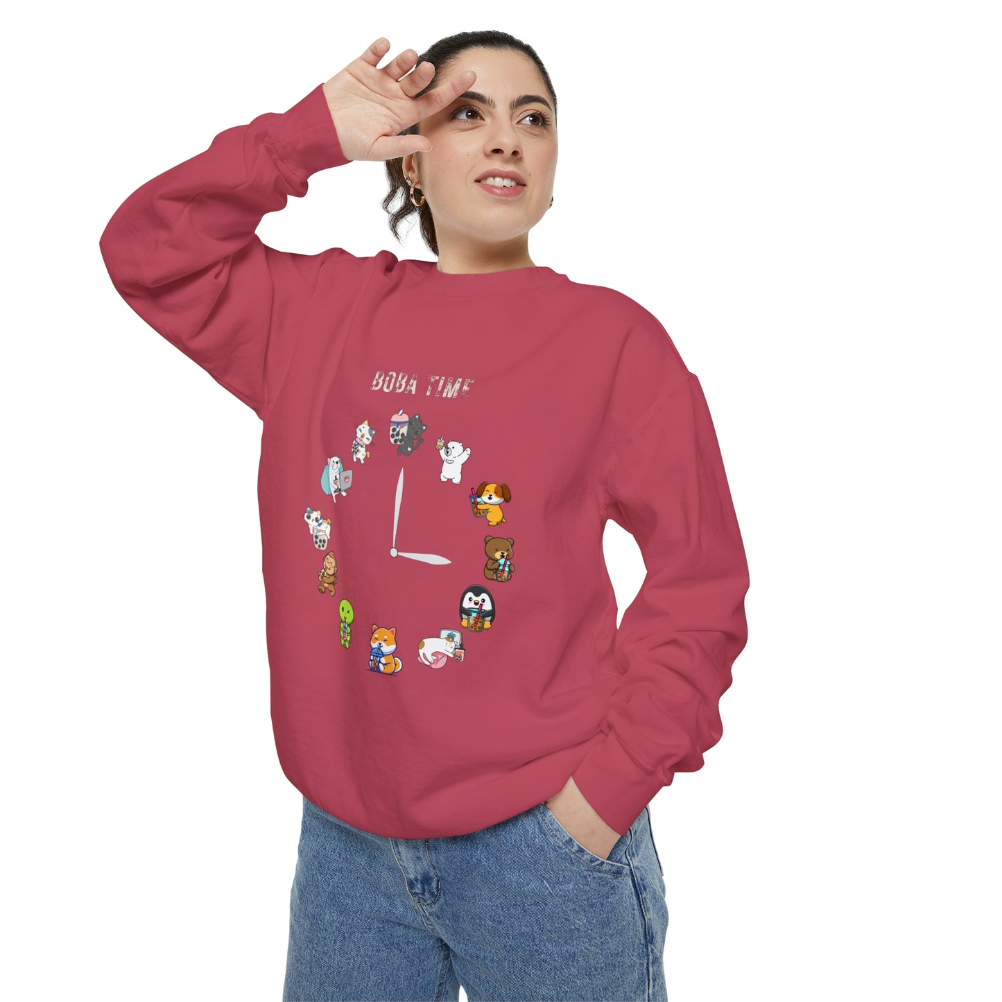 Boba Tea Clock Unisex Sweatshirt