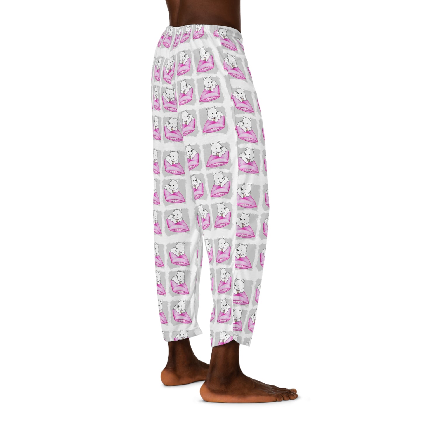 Boba Bear Pillow Men's Pajama Pants