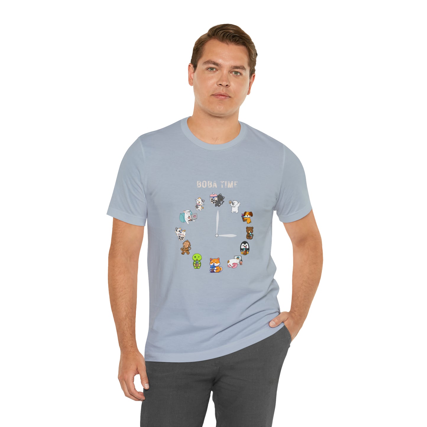 Boba Tea Clock Unisex Jersey Short Sleeve Tee