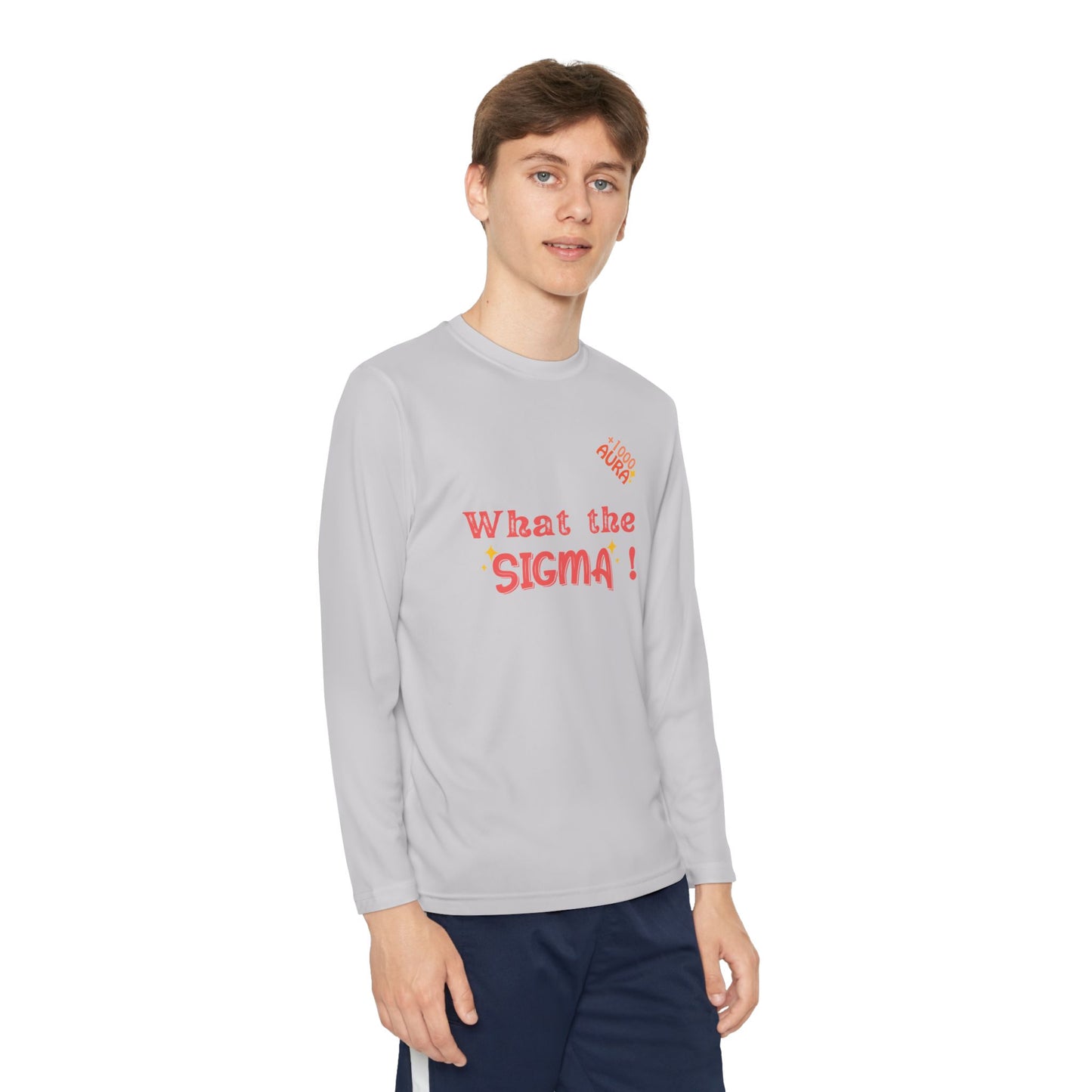 WHAT THE SIGMA Youth Long Sleeve Competitor Tee