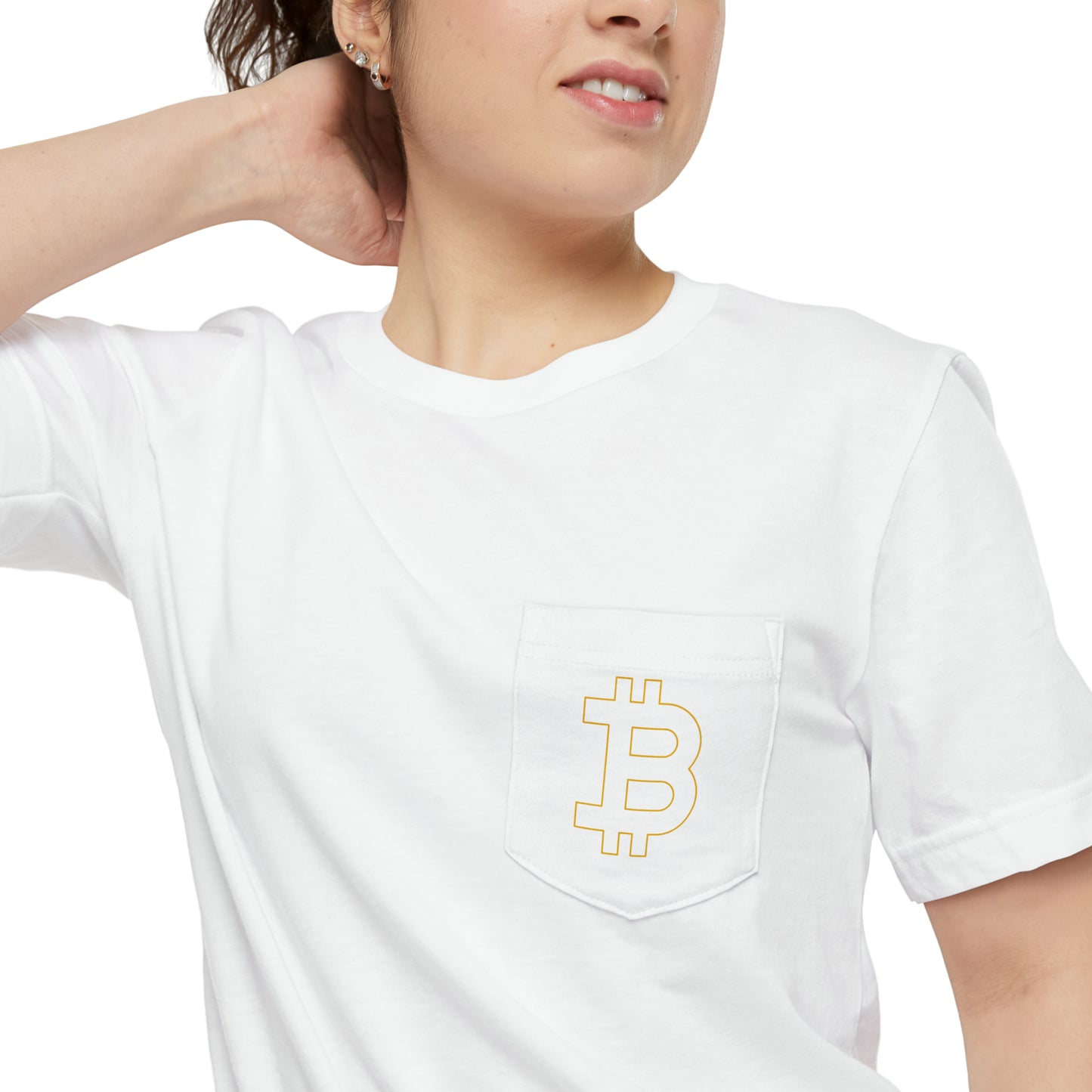 Bitcoin Unisex Pocket T-shirt