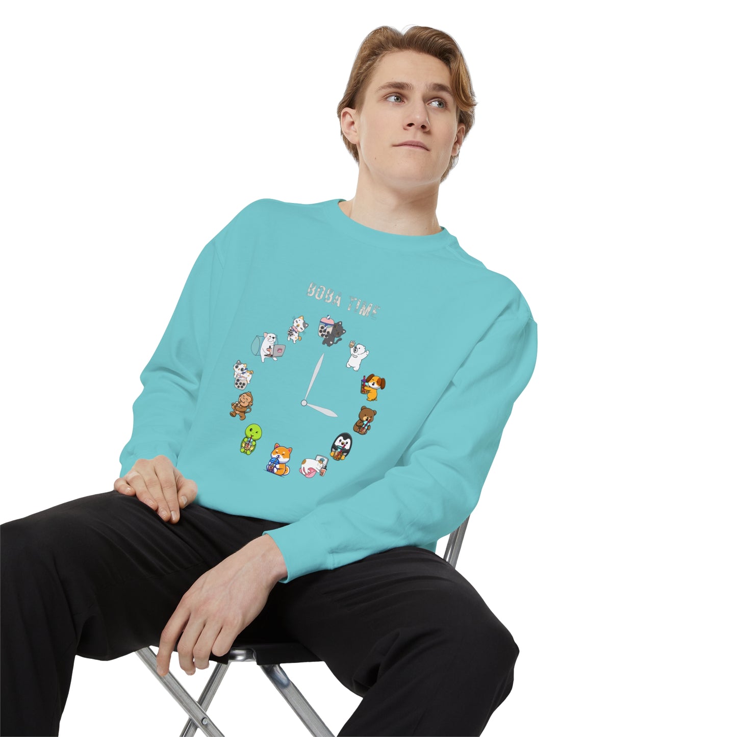 Boba Tea Clock Unisex Sweatshirt