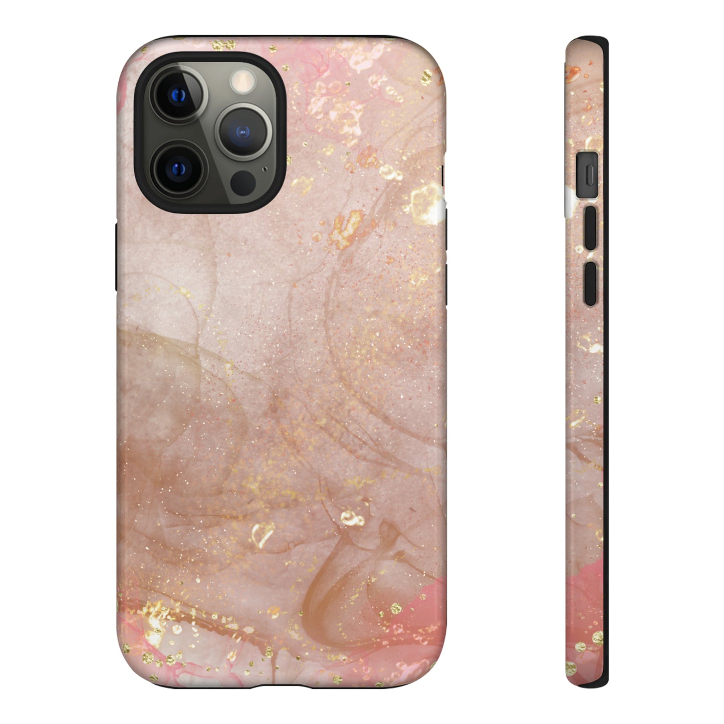 Rose Gold Marble Phone Tough Cases