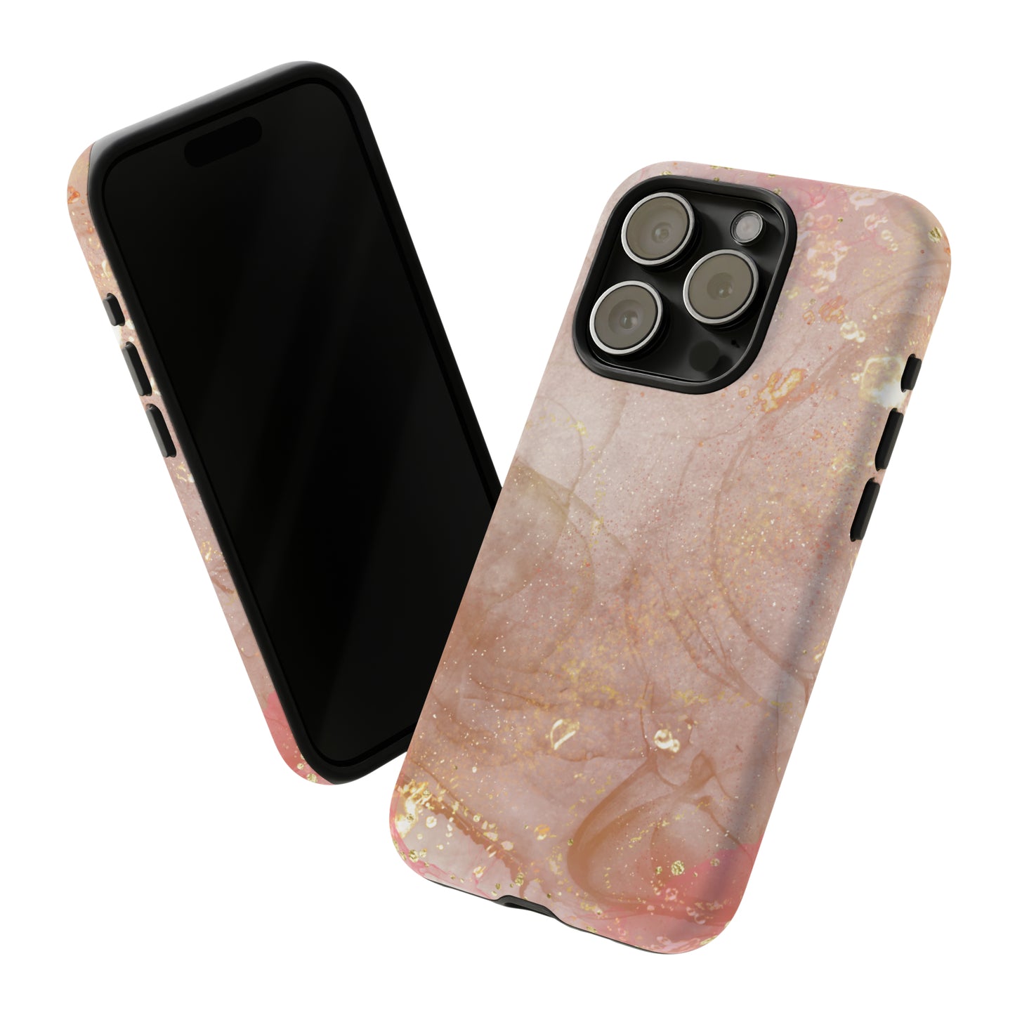 Rose Gold Marble Phone Tough Cases