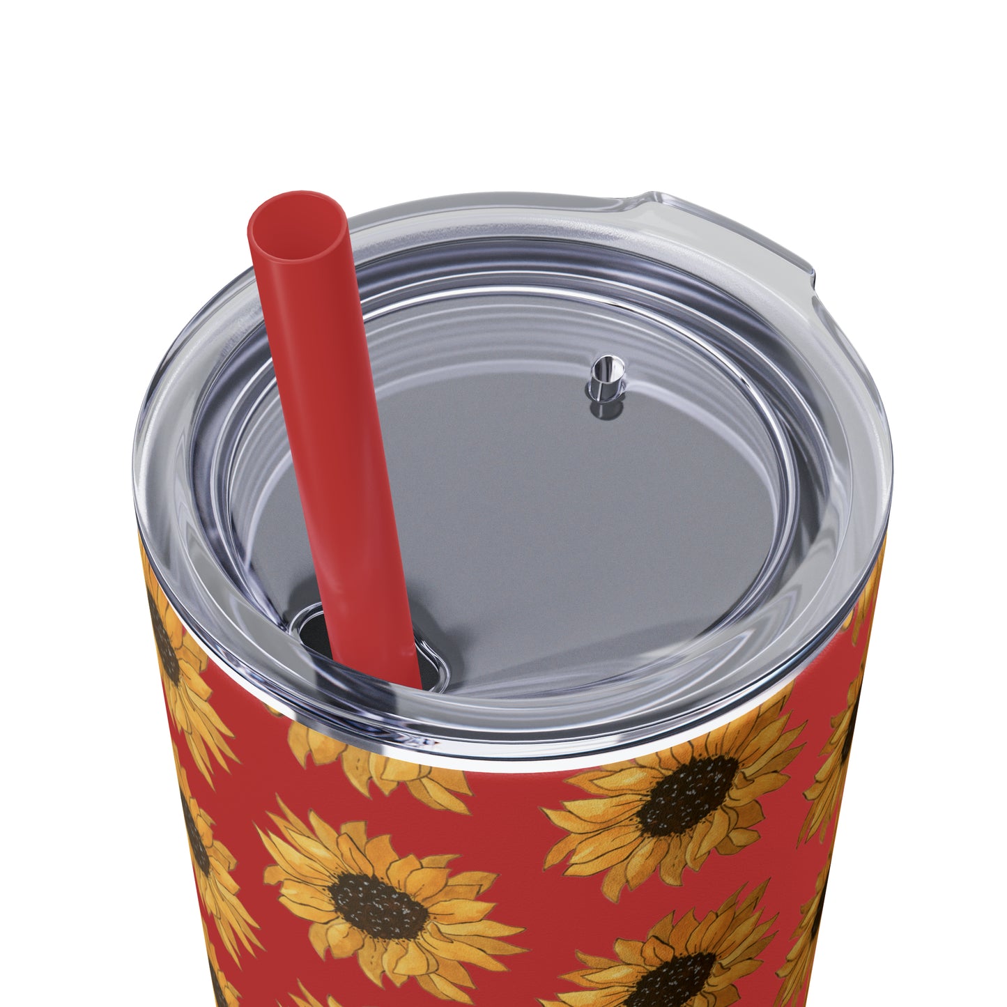 Skinny Sunflowers Tumbler with Straw, 20oz