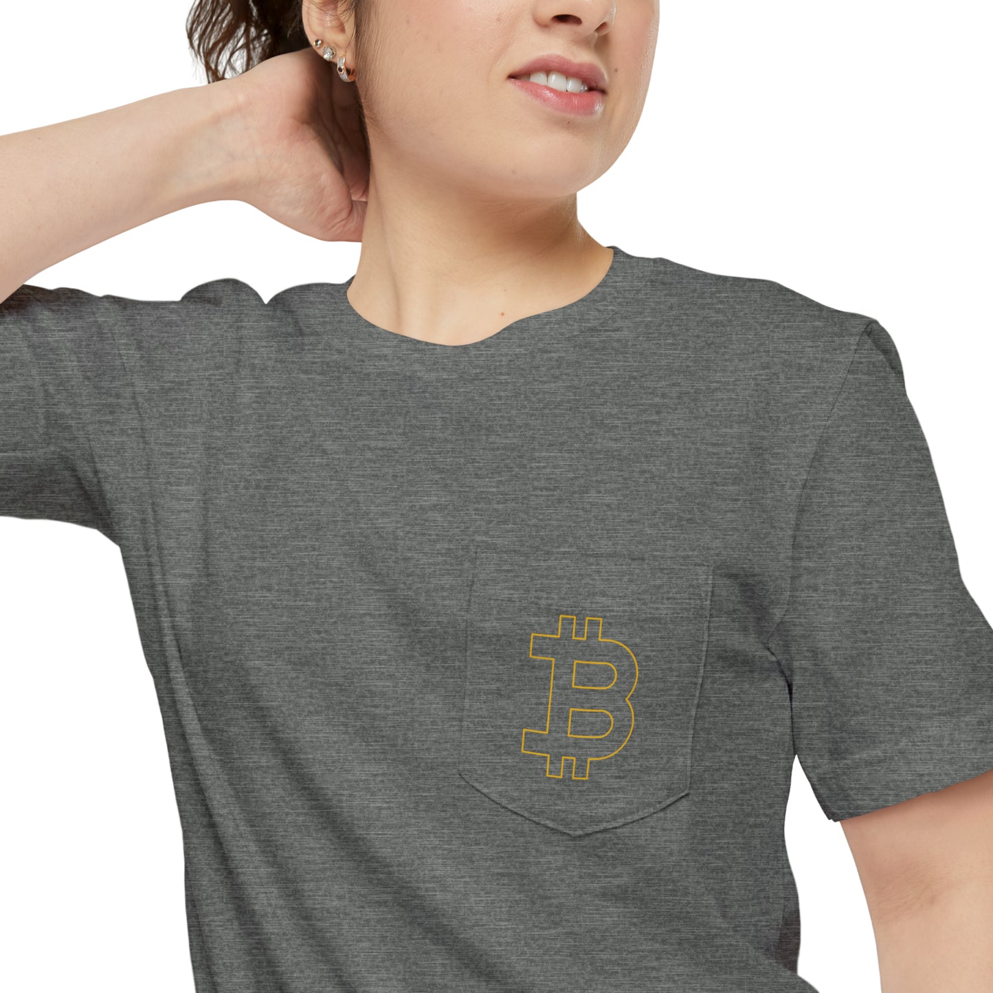 Bitcoin Unisex Pocket T-shirt