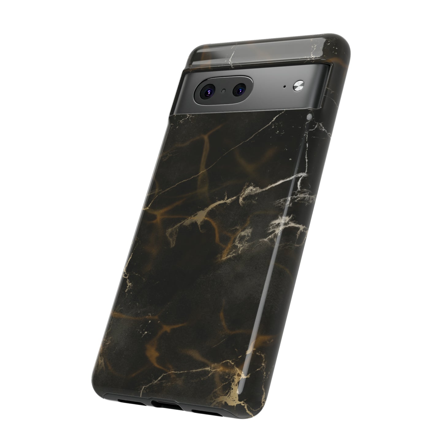 Black Gold Marble Phone Tough Cases