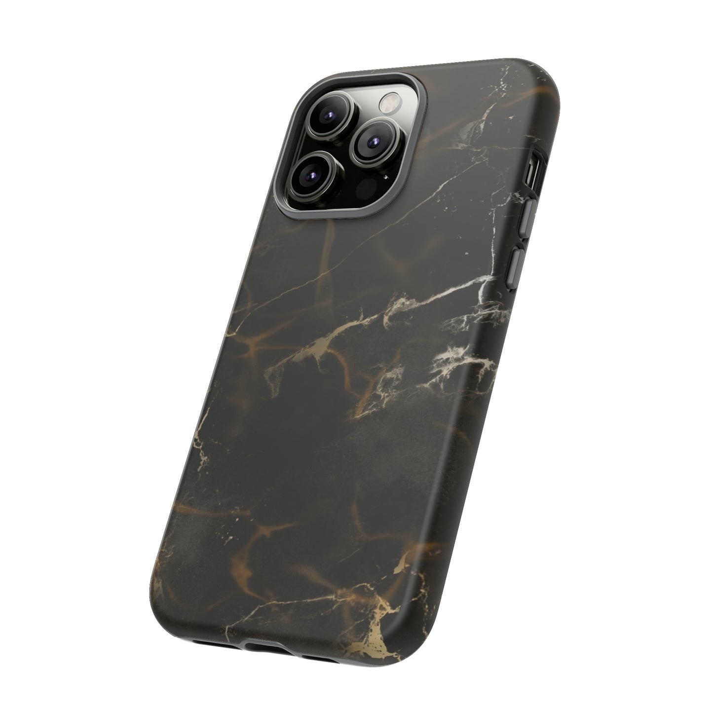 Black Gold Marble Phone Tough Cases