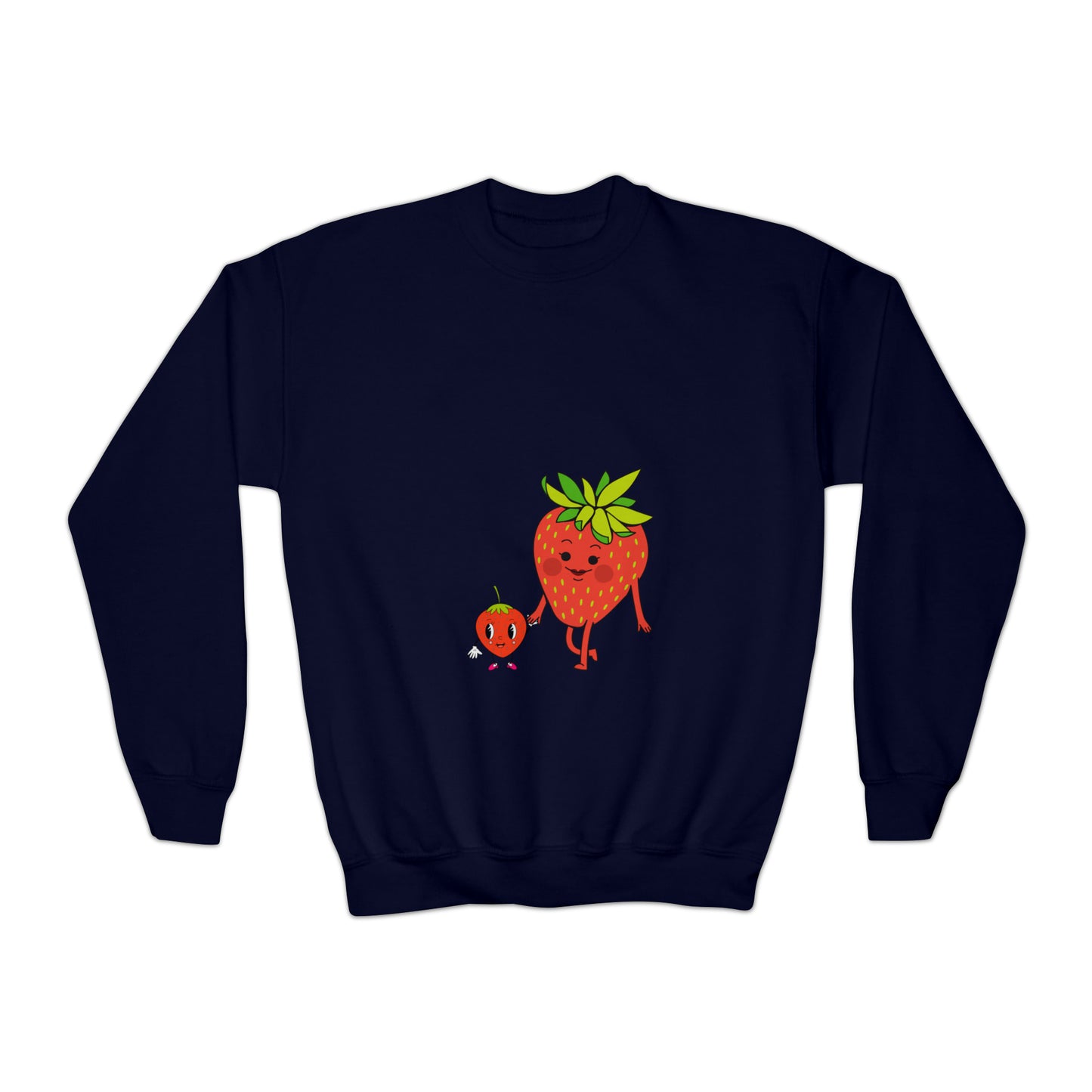 Strawberries Youth Crewneck Sweatshirt