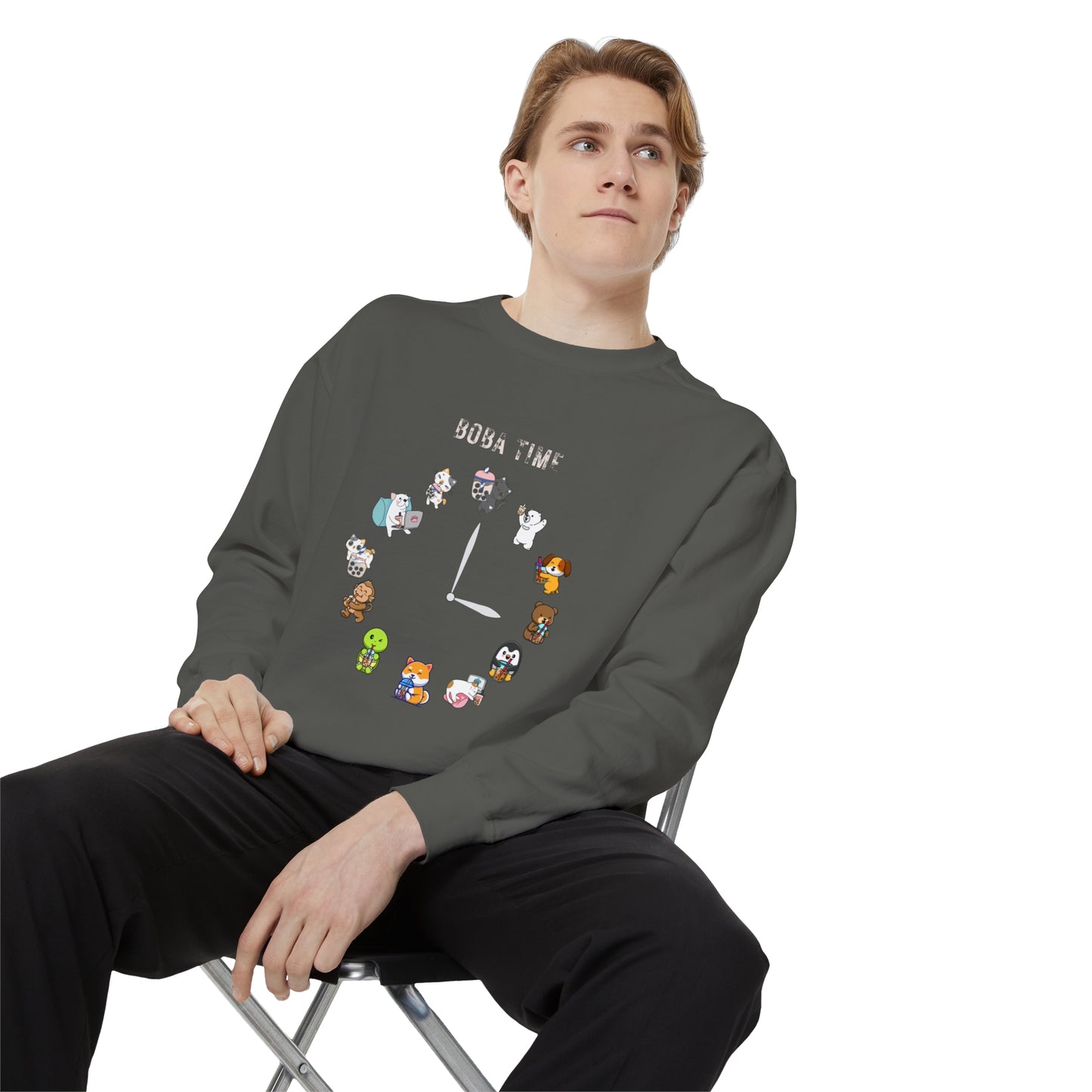 Boba Tea Clock Unisex Sweatshirt