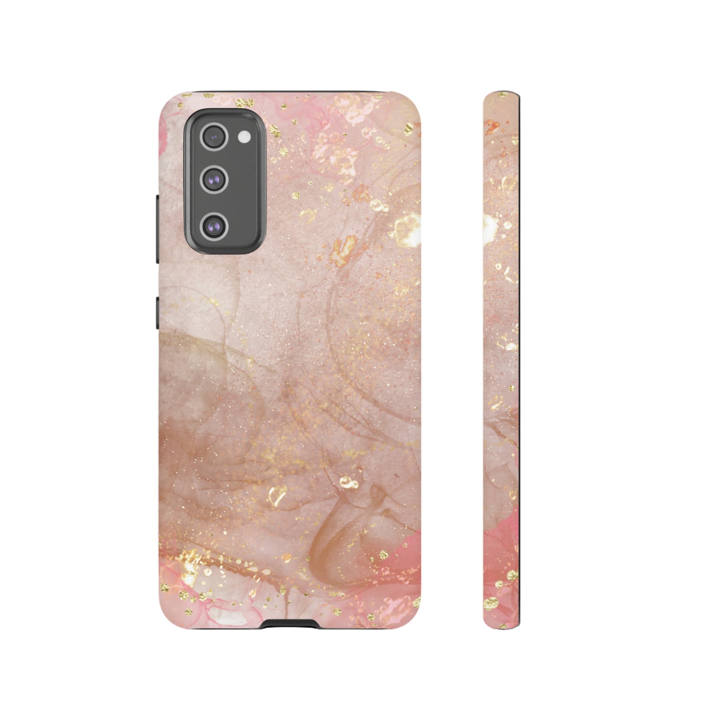 Rose Gold Marble Phone Tough Cases