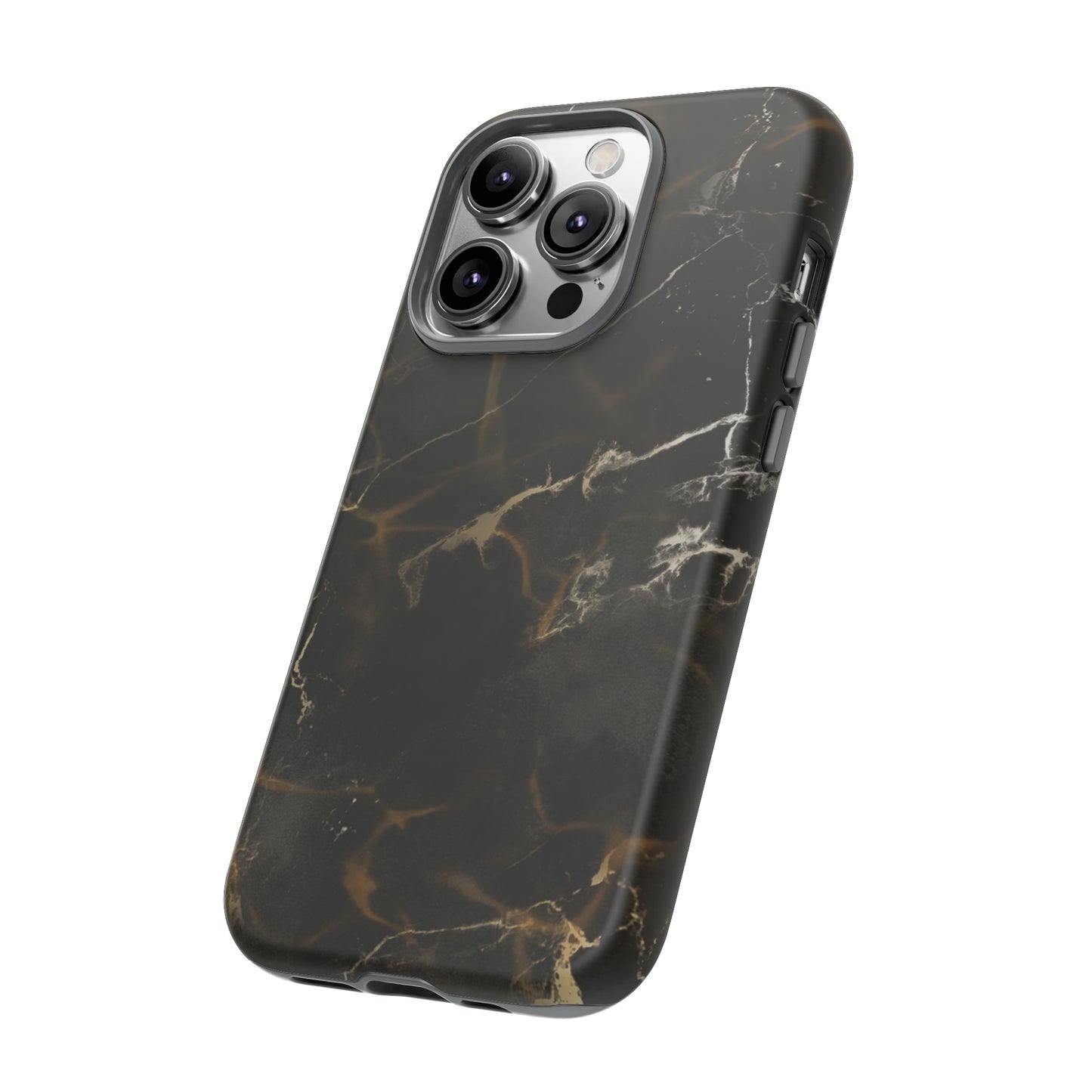 Black Gold Marble Phone Tough Cases