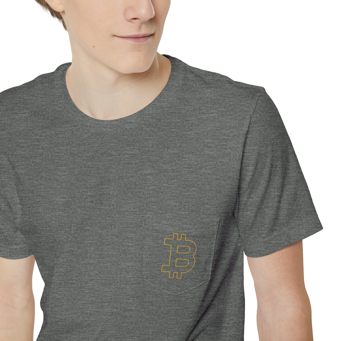 Bitcoin Unisex Pocket T-shirt