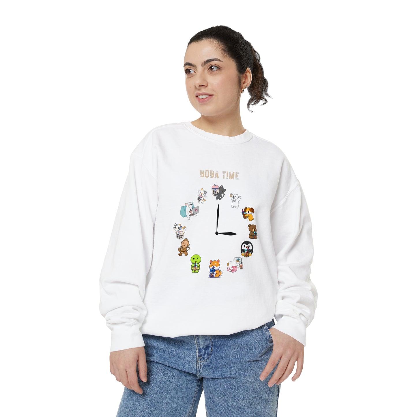 Boba Tea Clock Unisex Sweatshirt