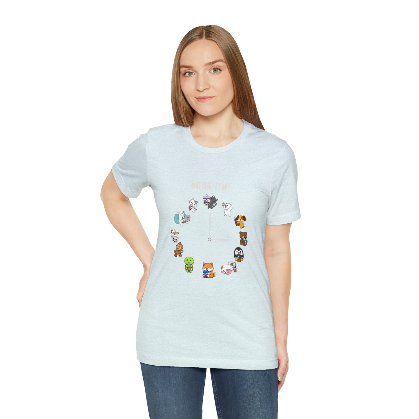 Boba Tea Clock Unisex Jersey Short Sleeve Tee