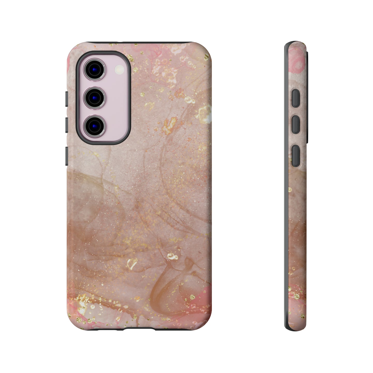 Rose Gold Marble Phone Tough Cases