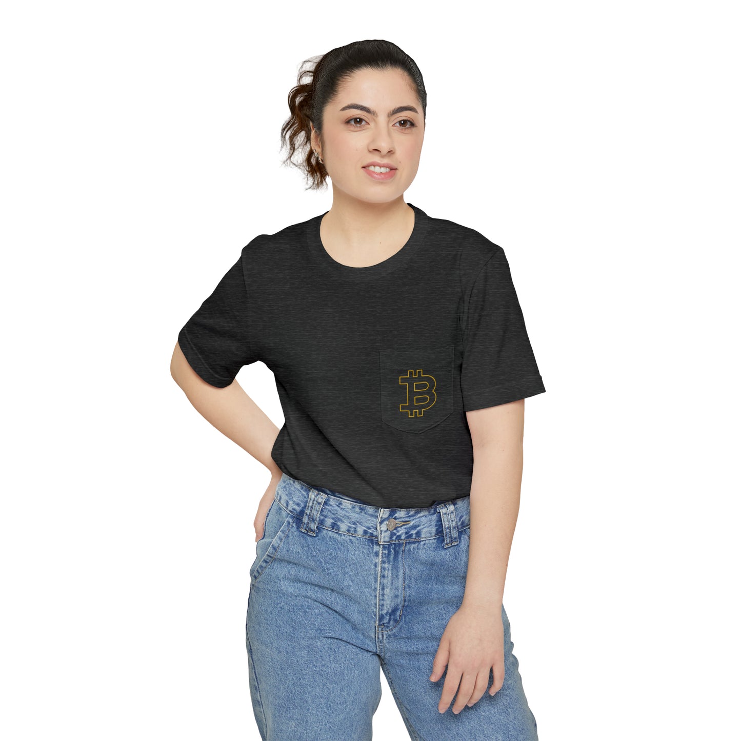 Bitcoin Unisex Pocket T-shirt