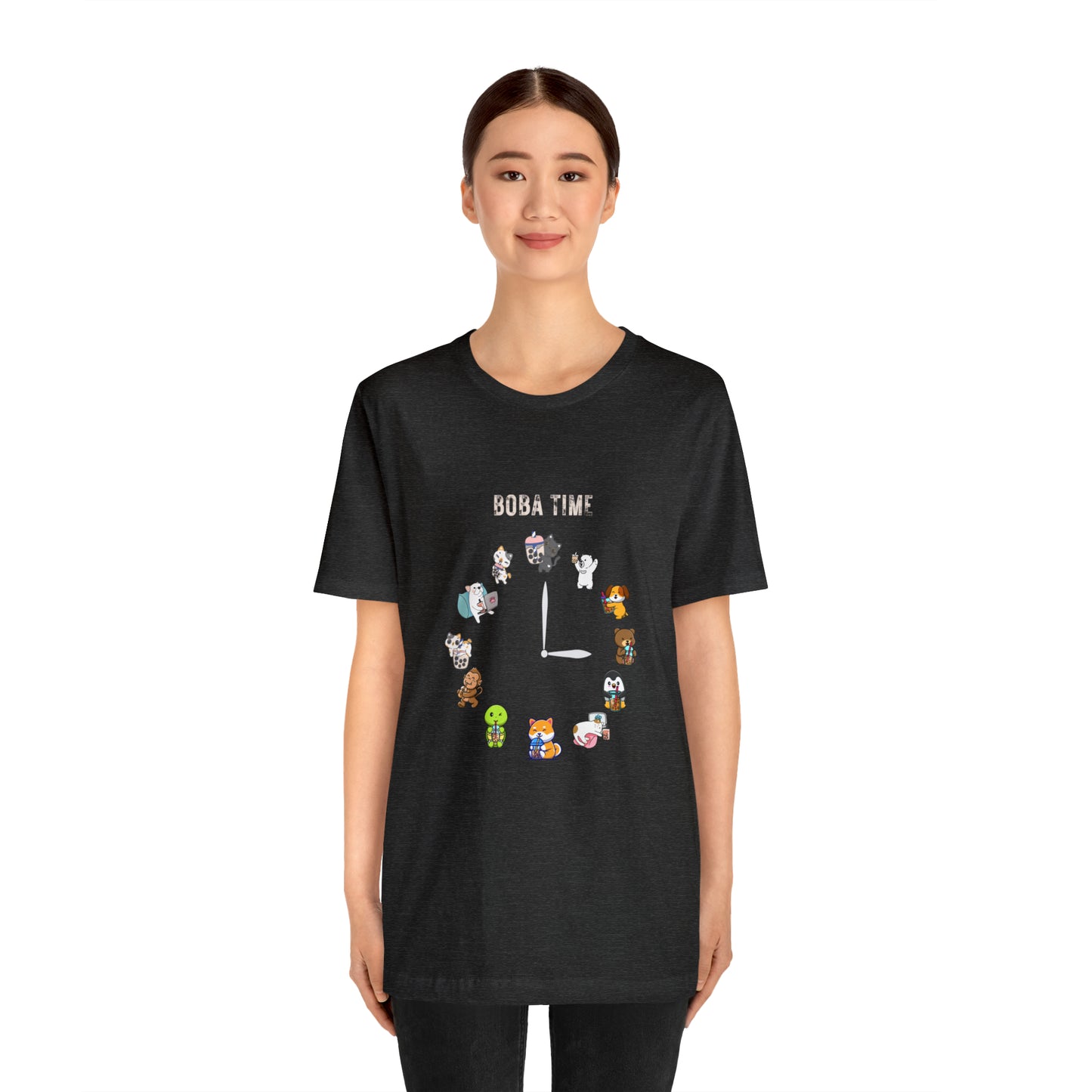 Boba Tea Clock Unisex Jersey Short Sleeve Tee