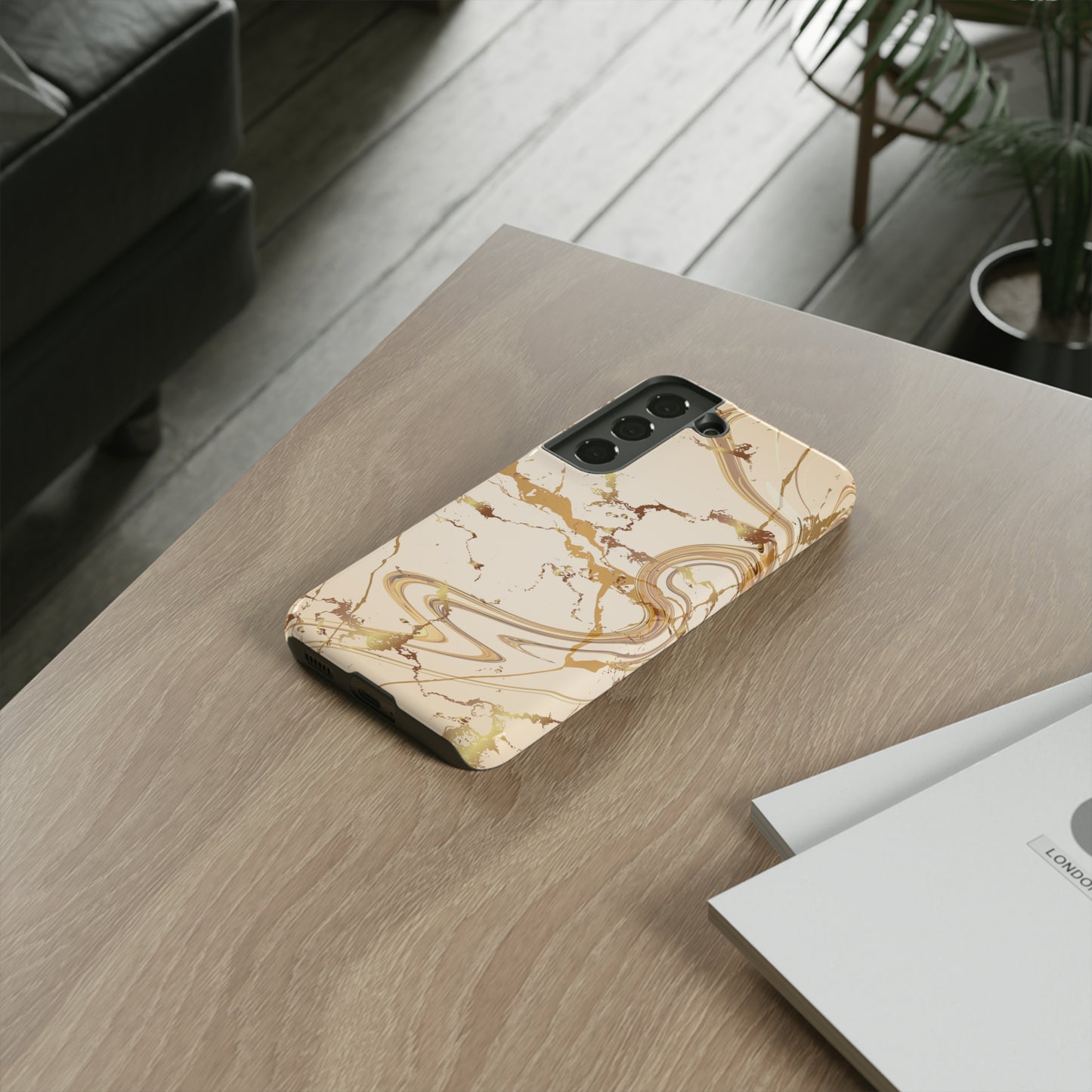 Gold Marble Tough Cases