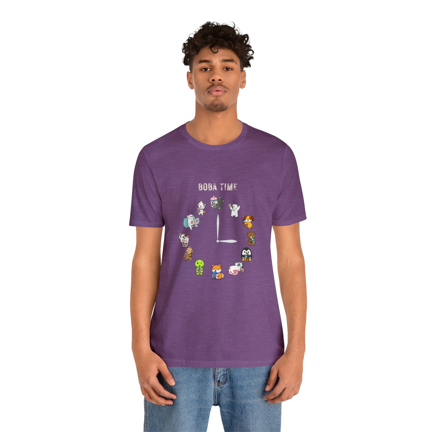 Boba Tea Clock Unisex Jersey Short Sleeve Tee