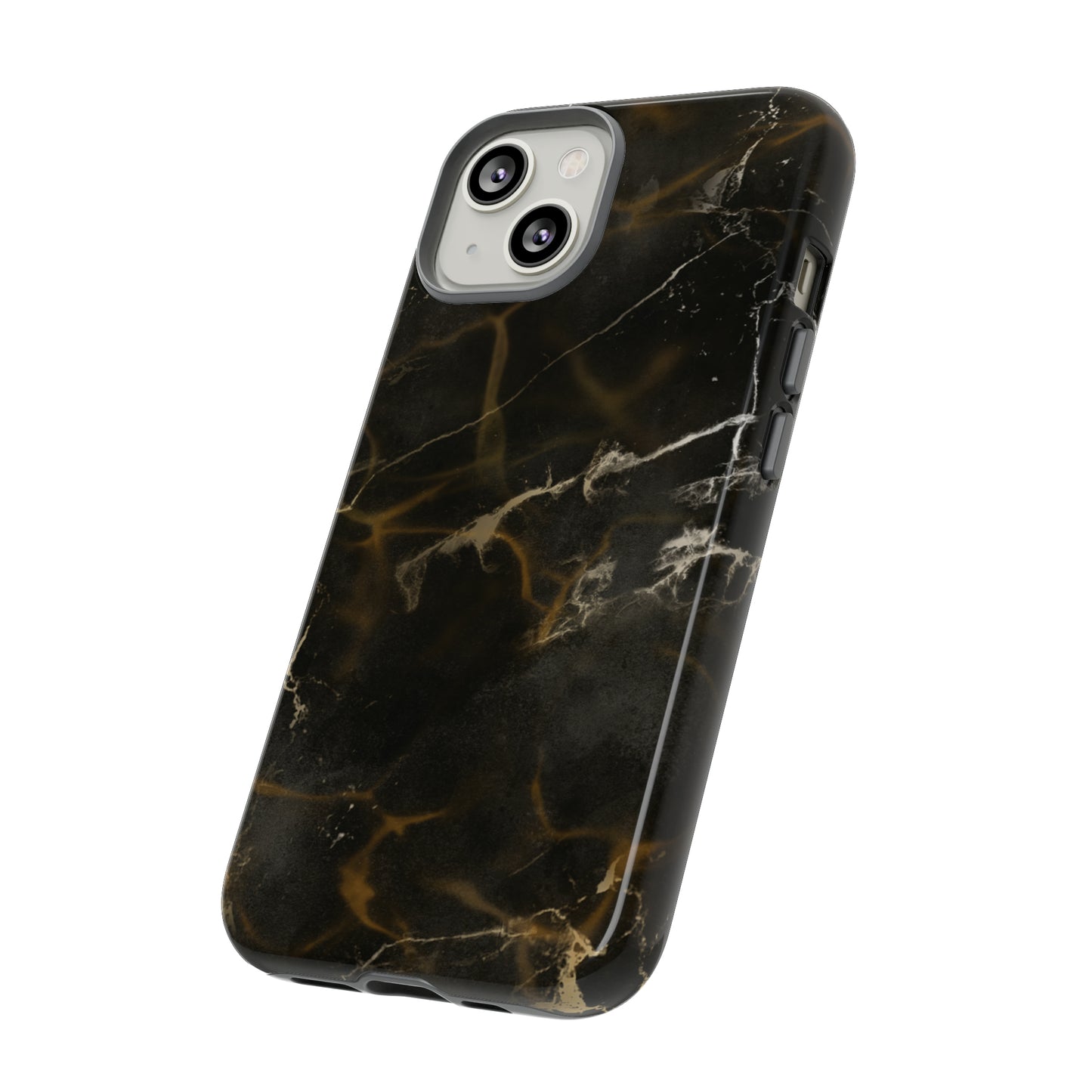 Black Gold Marble Phone Tough Cases