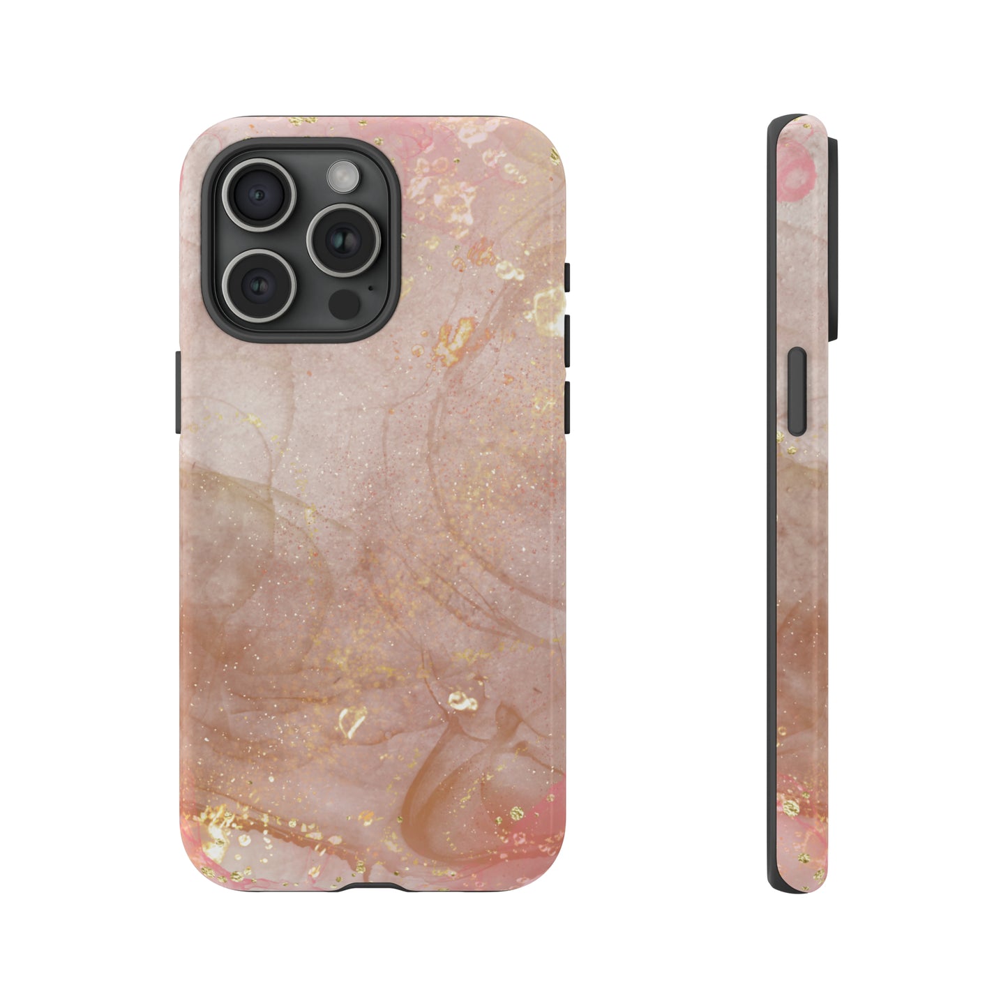 Rose Gold Marble Phone Tough Cases