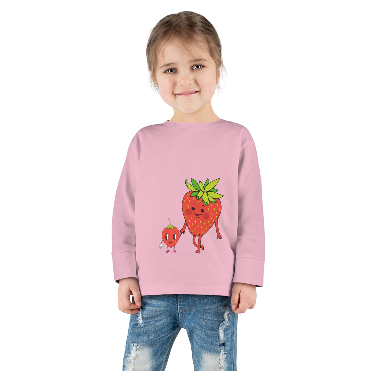 Strawberries Toddler Long Sleeve Tee