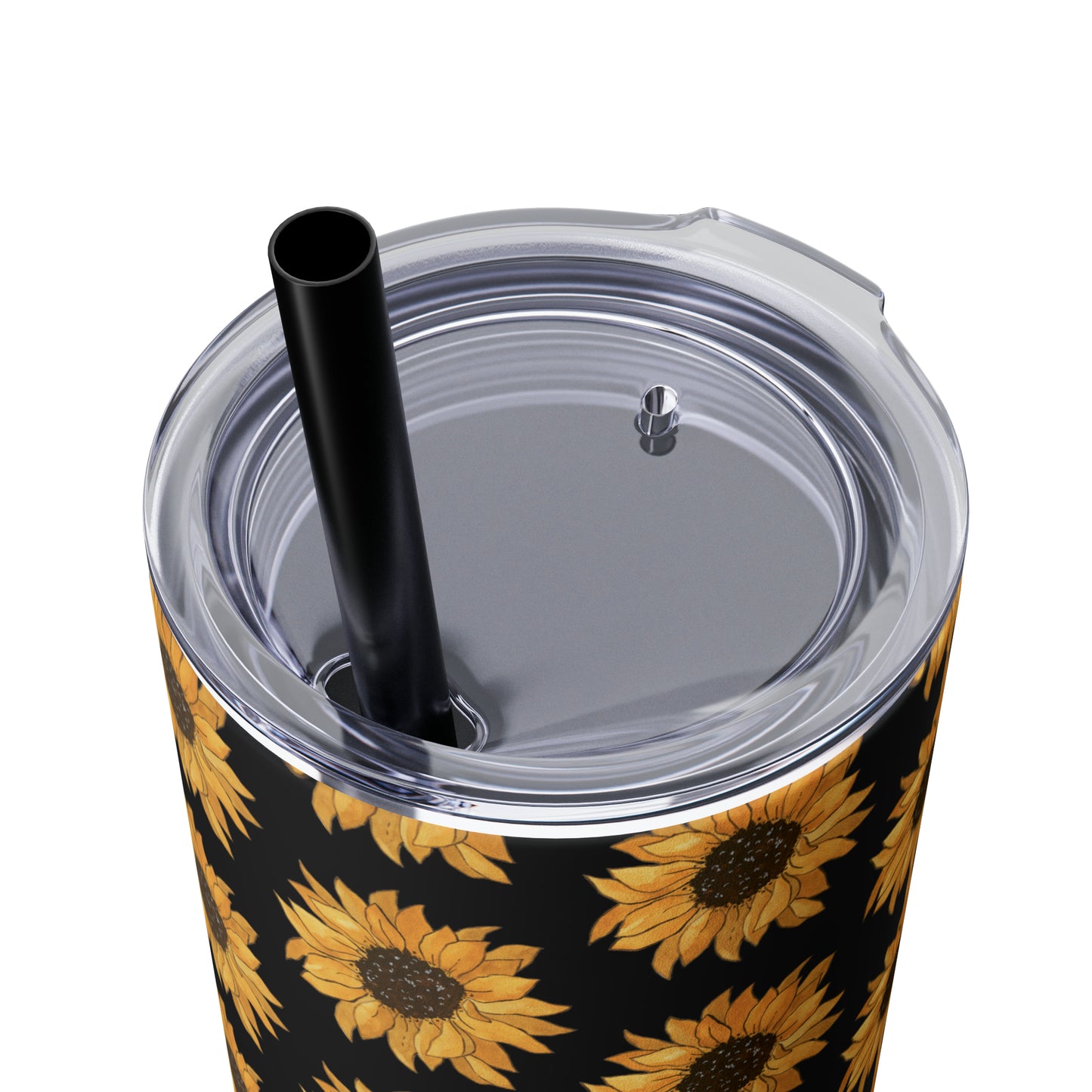 Skinny Sunflowers Tumbler with Straw, 20oz