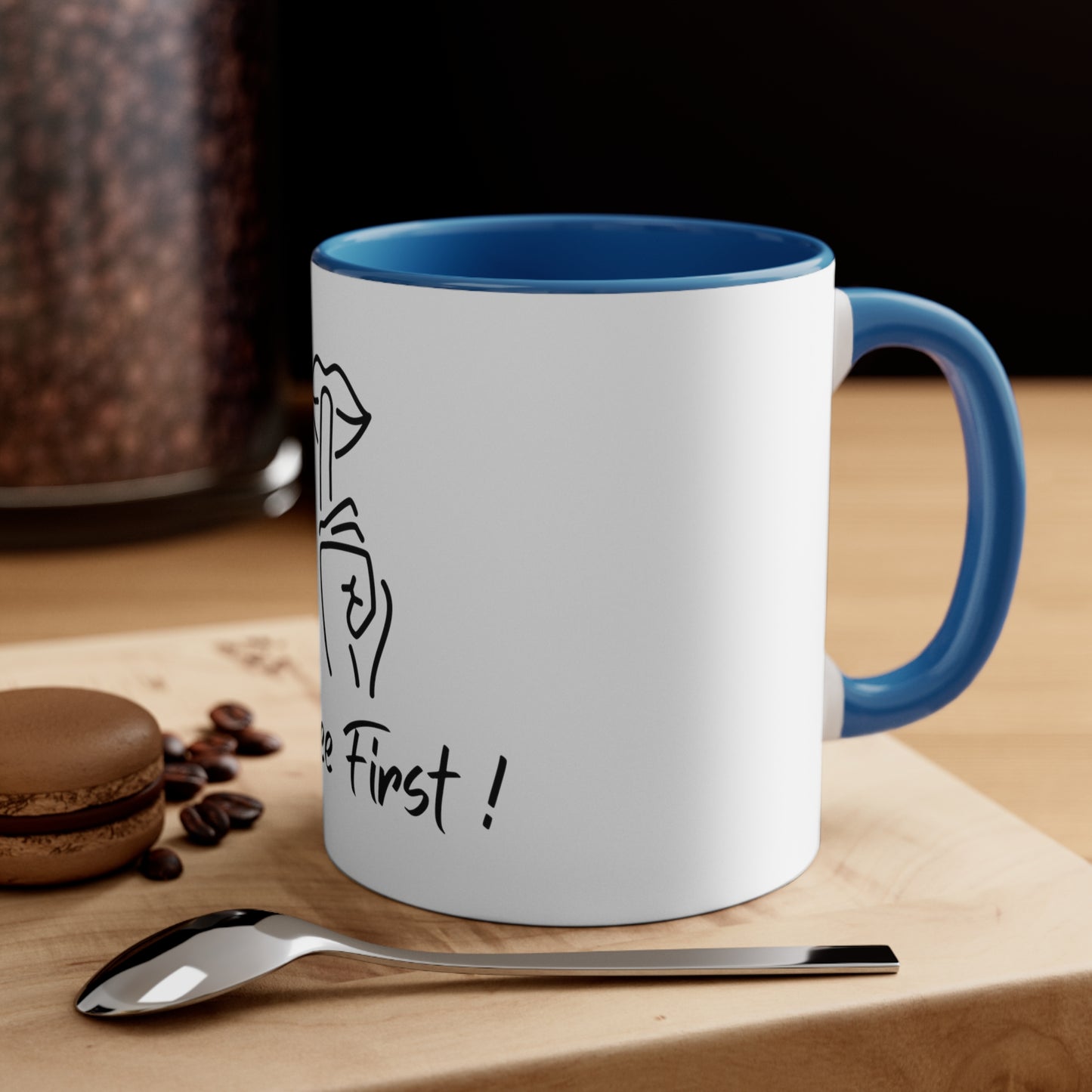 Shhhh Coffee First Accent Coffee Mug, 11oz