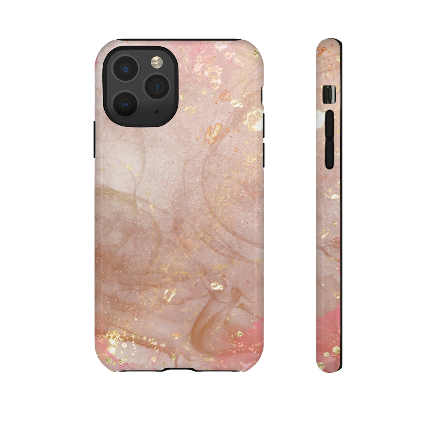 Rose Gold Marble Phone Tough Cases