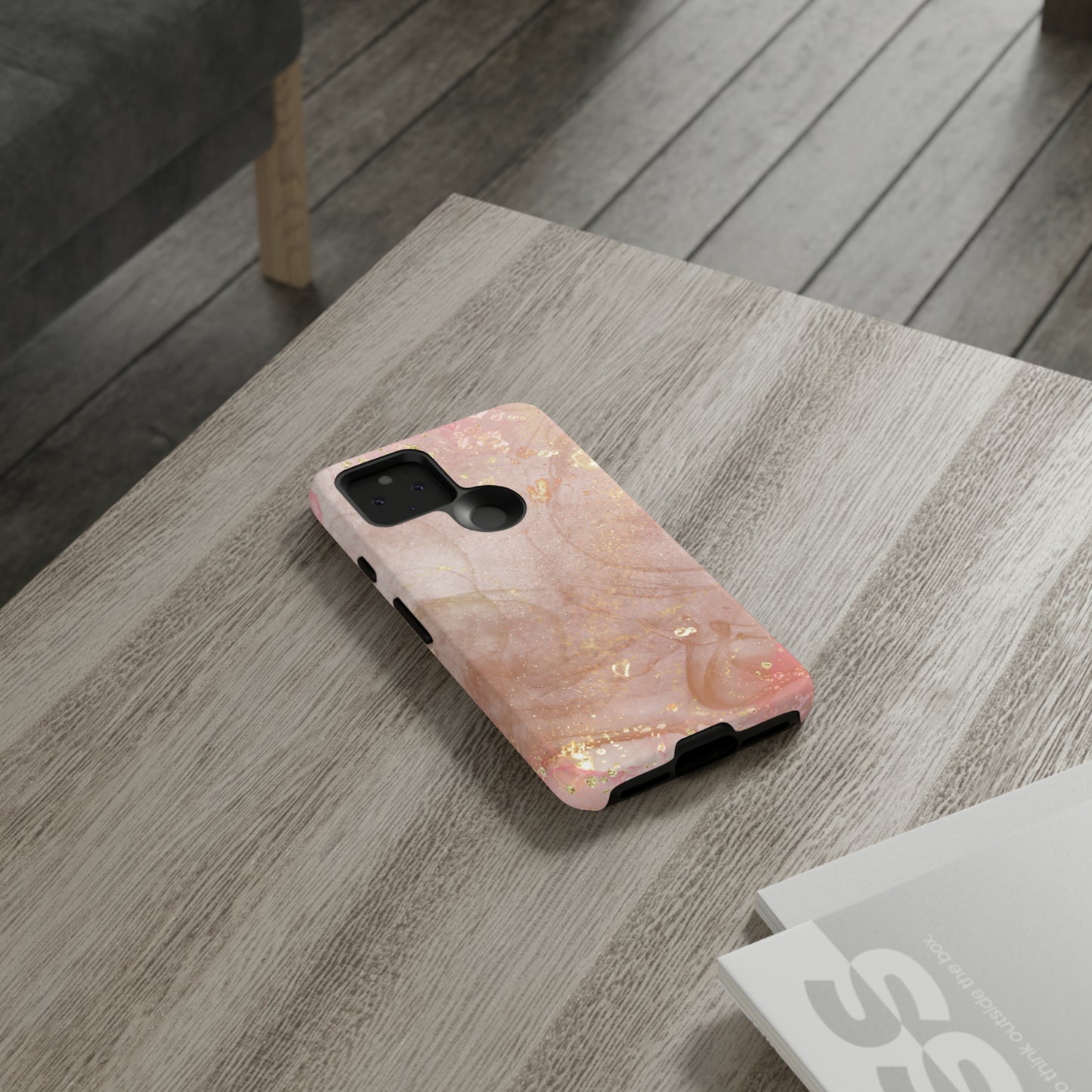 Rose Gold Marble Phone Tough Cases