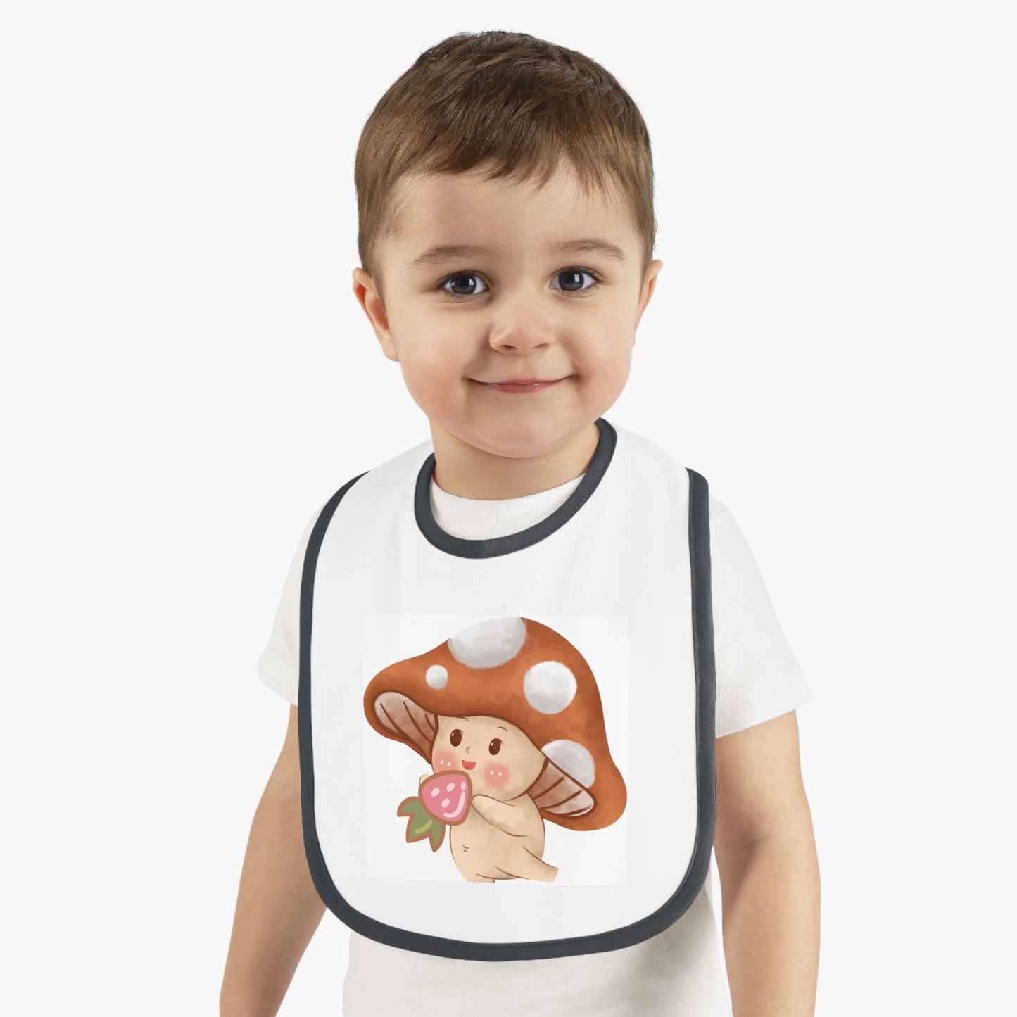 Baby Contrast Trim Jersey Bib