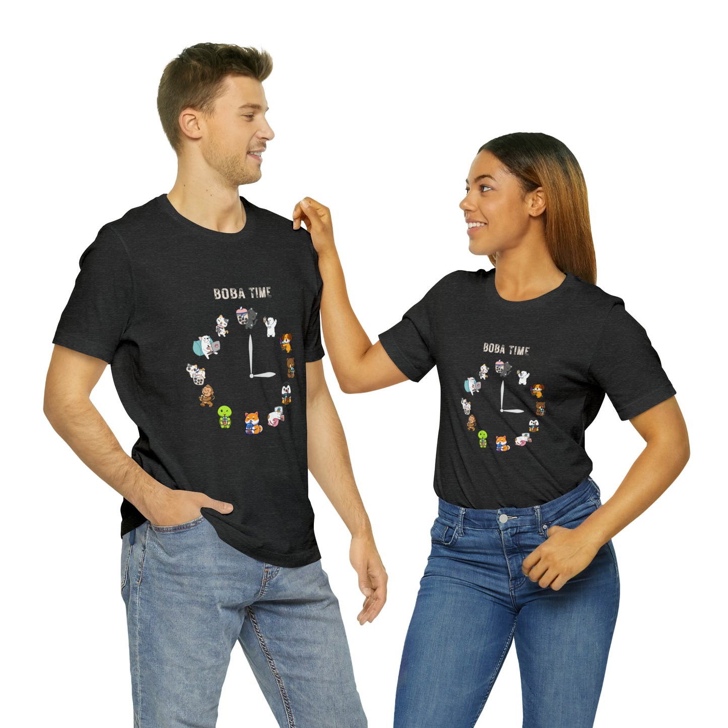 Boba Tea Clock Unisex Jersey Short Sleeve Tee