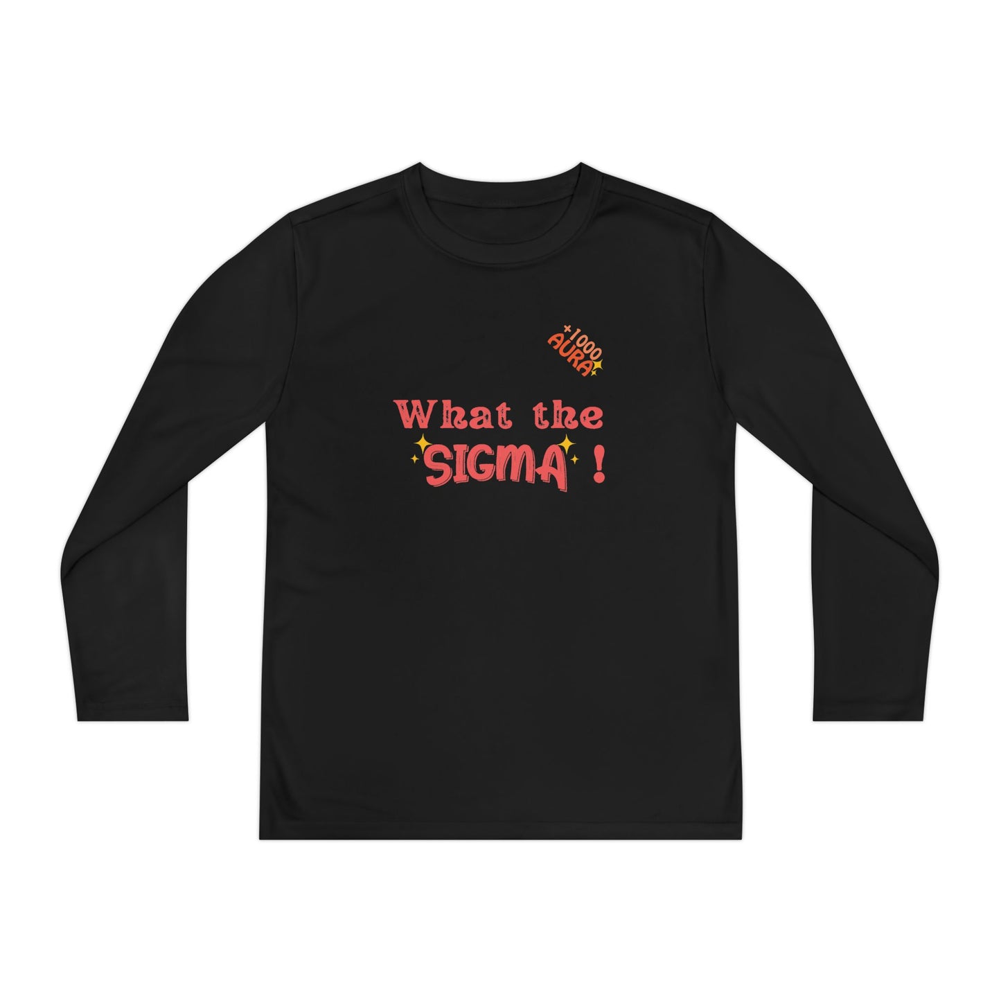 WHAT THE SIGMA Youth Long Sleeve Competitor Tee