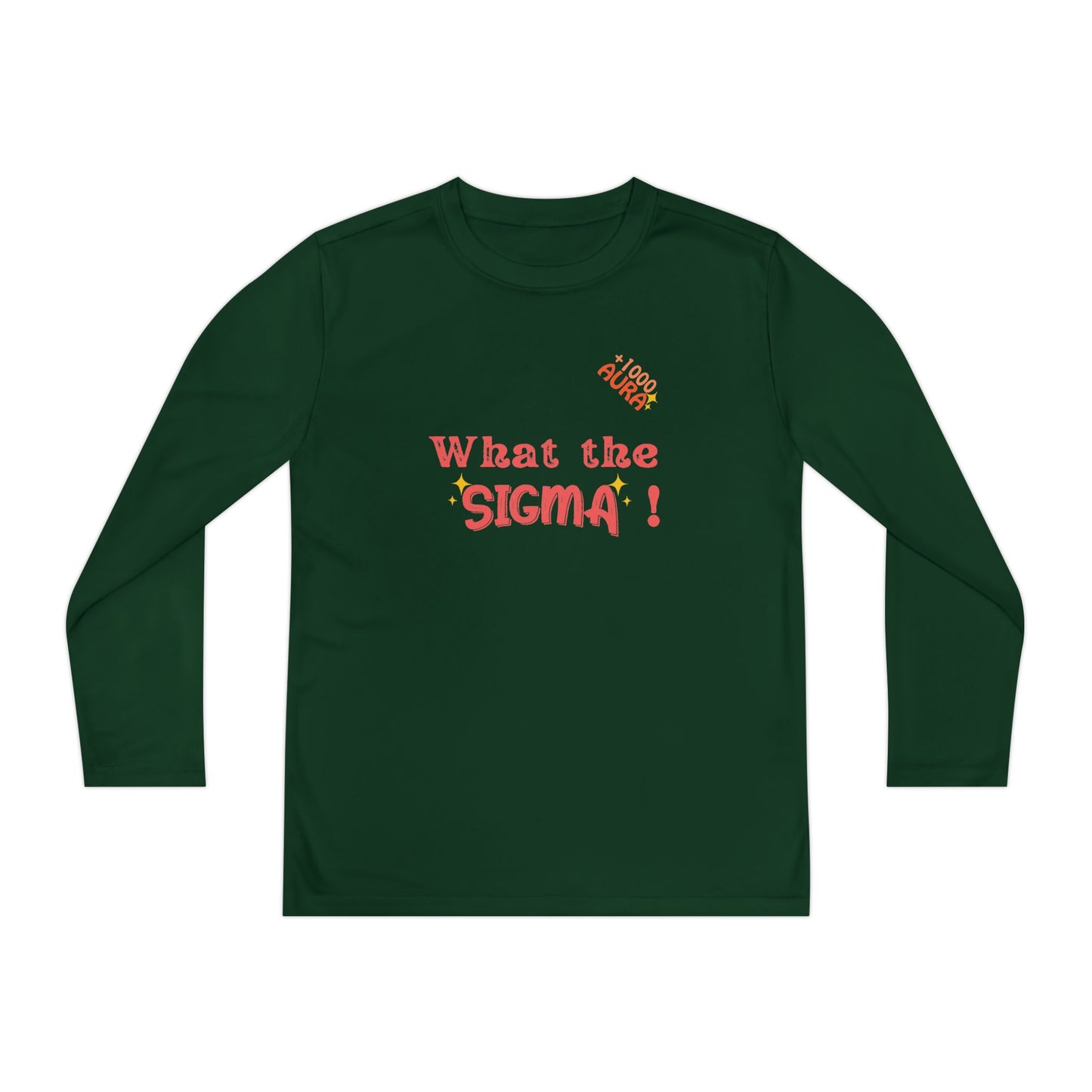 WHAT THE SIGMA Youth Long Sleeve Competitor Tee