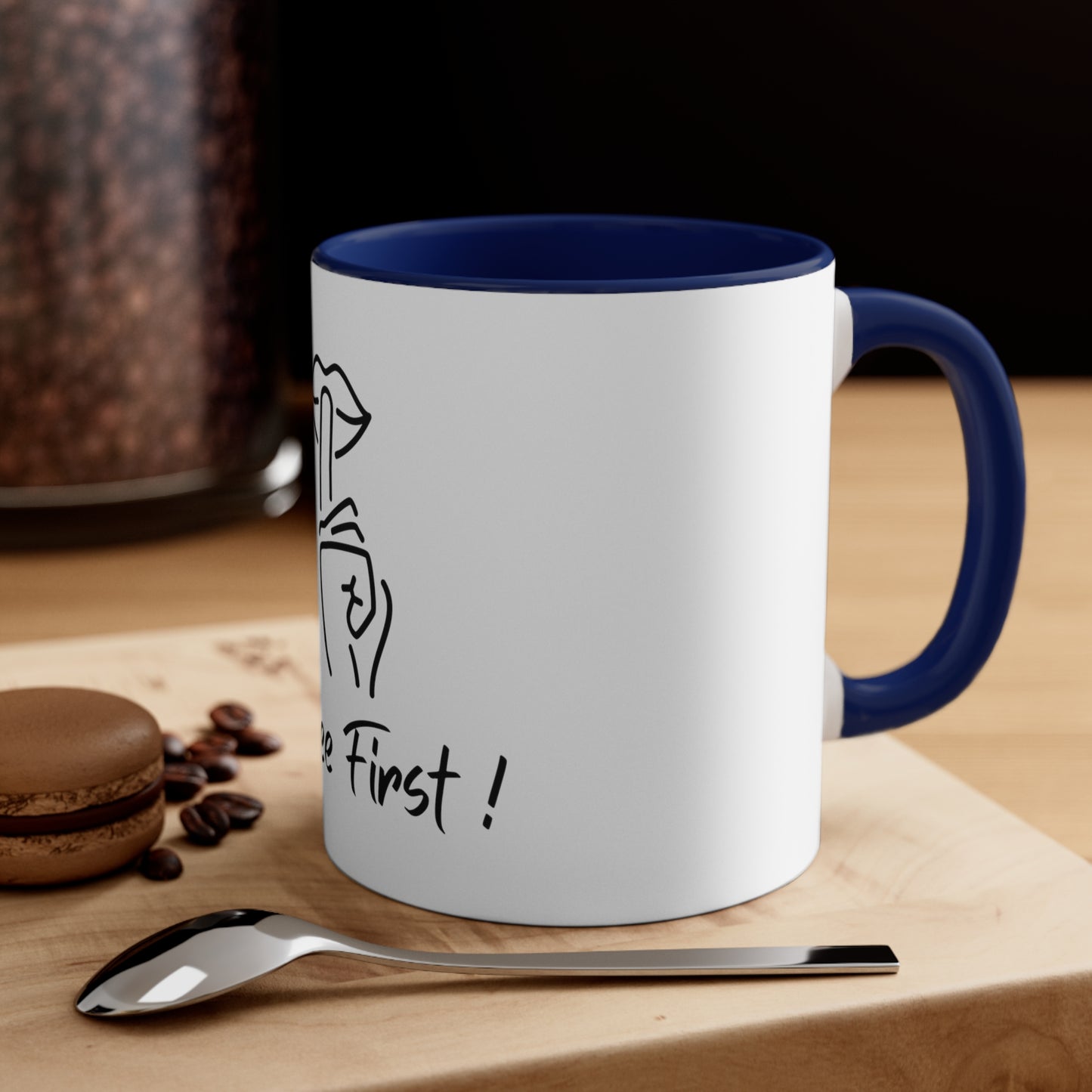 Shhhh Coffee First Accent Coffee Mug, 11oz