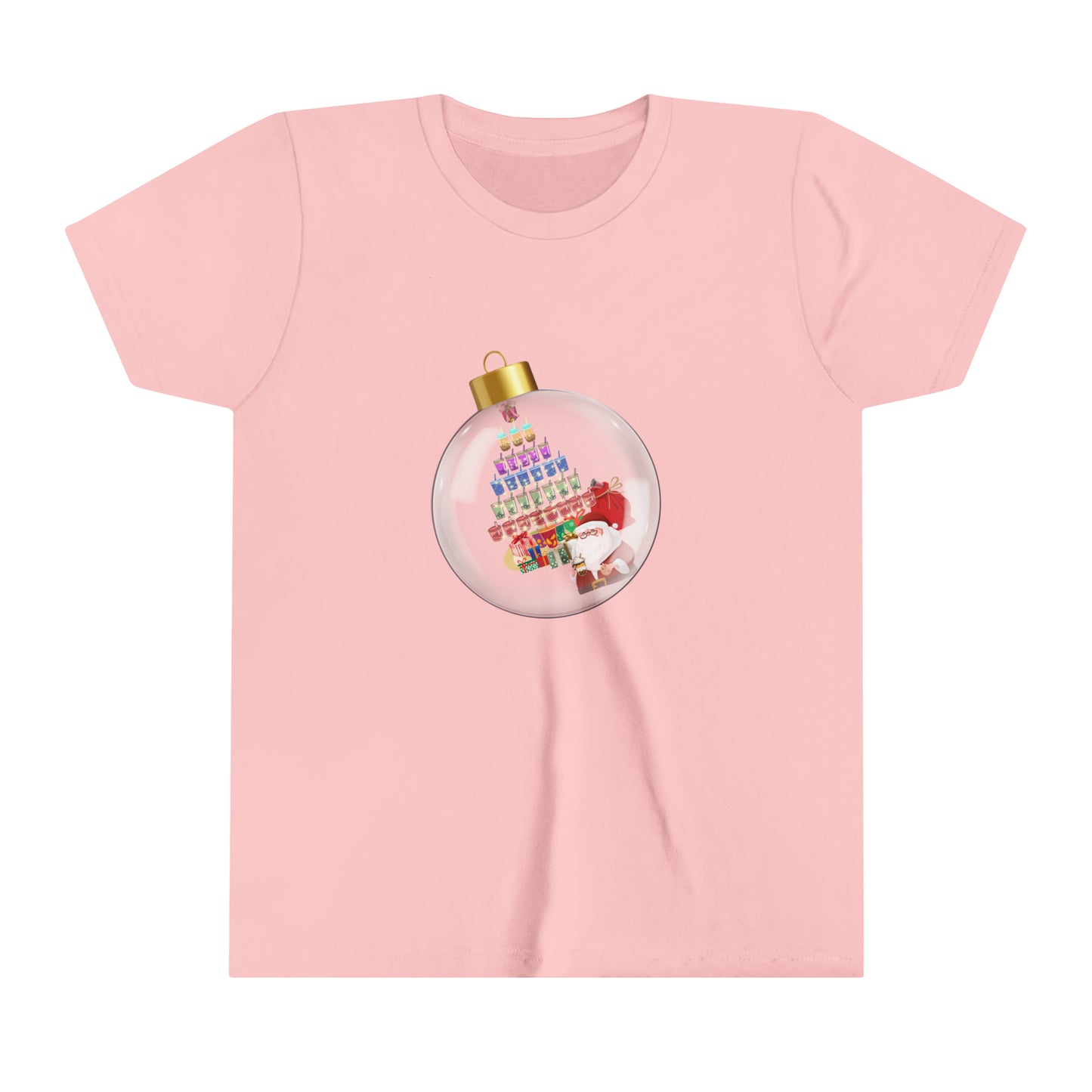 Youth Christmastree Boba Tea Ornament Tee