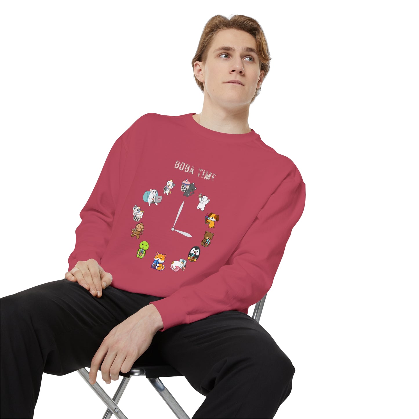 Boba Tea Clock Unisex Sweatshirt