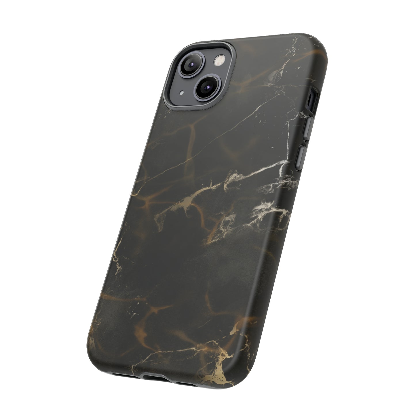 Black Gold Marble Phone Tough Cases