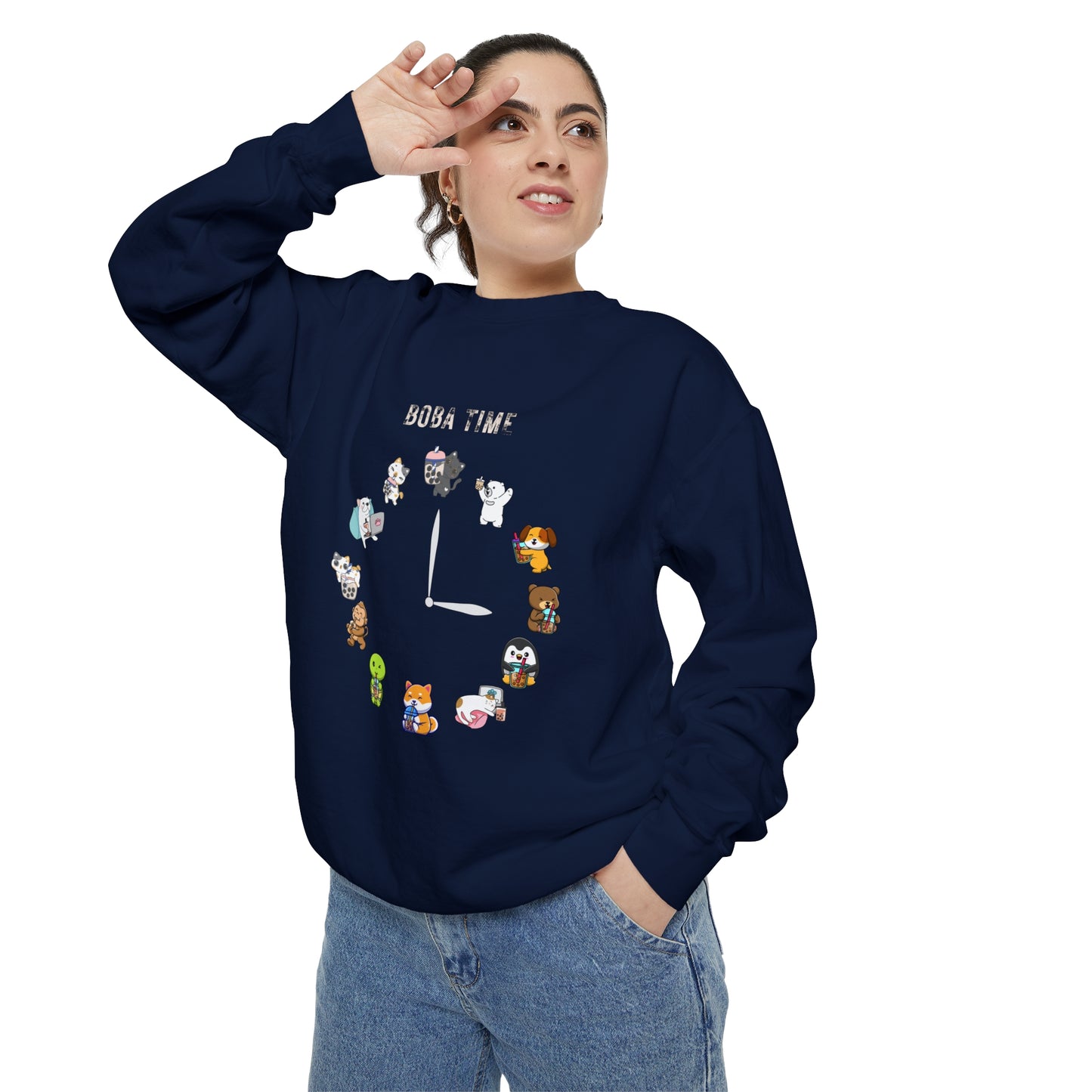 Boba Tea Clock Unisex Sweatshirt