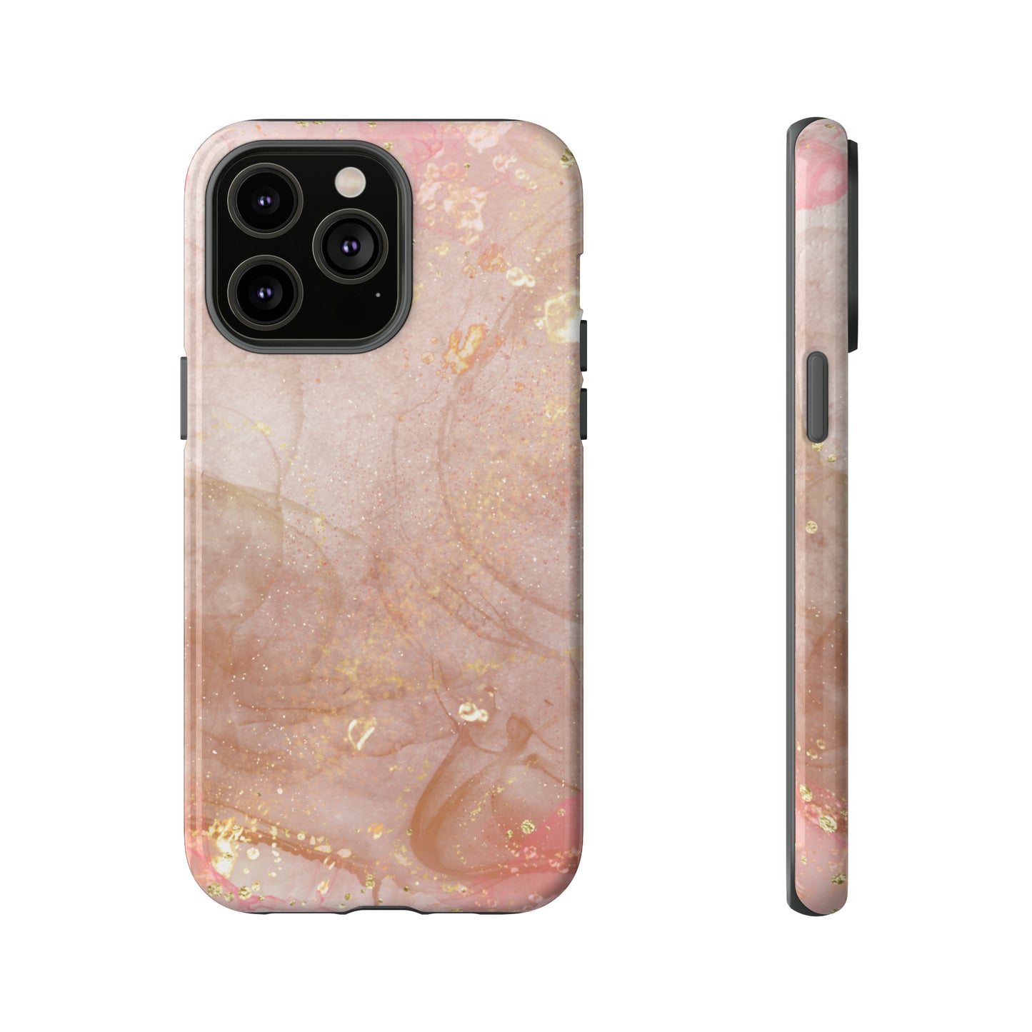 Rose Gold Marble Phone Tough Cases