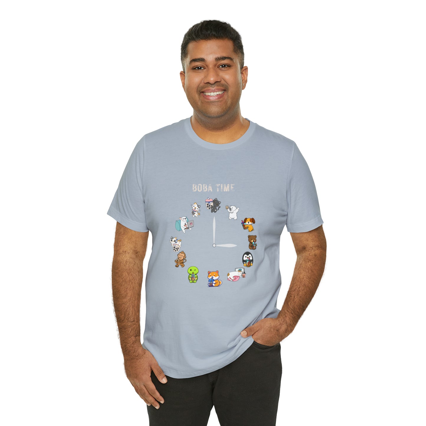 Boba Tea Clock Unisex Jersey Short Sleeve Tee