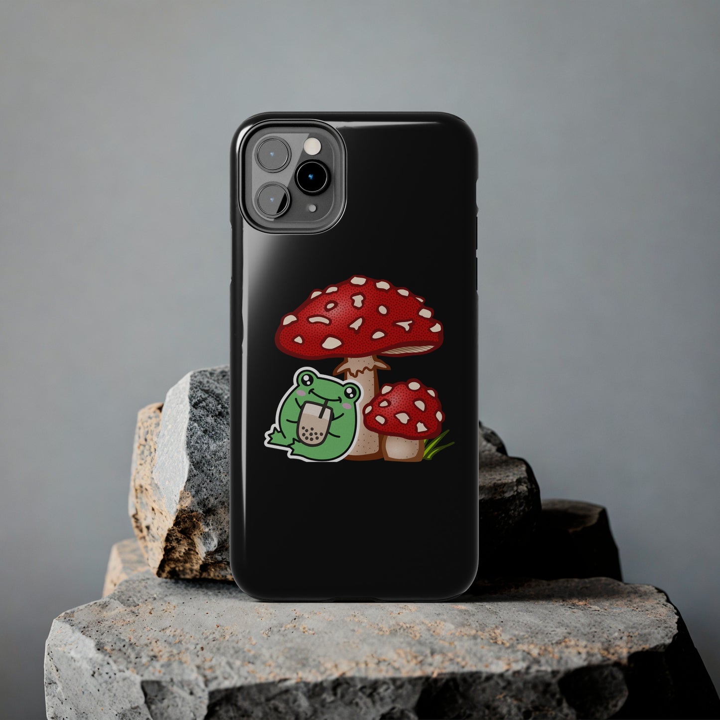 Frog Mushroom Tough Phone Cases