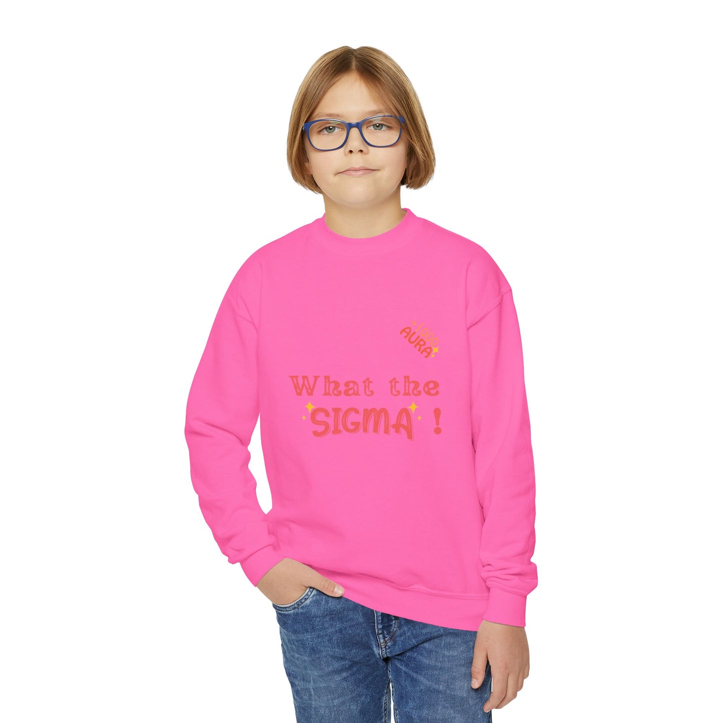 WHAT THE SIGMA Youth Crewneck Sweatshirt