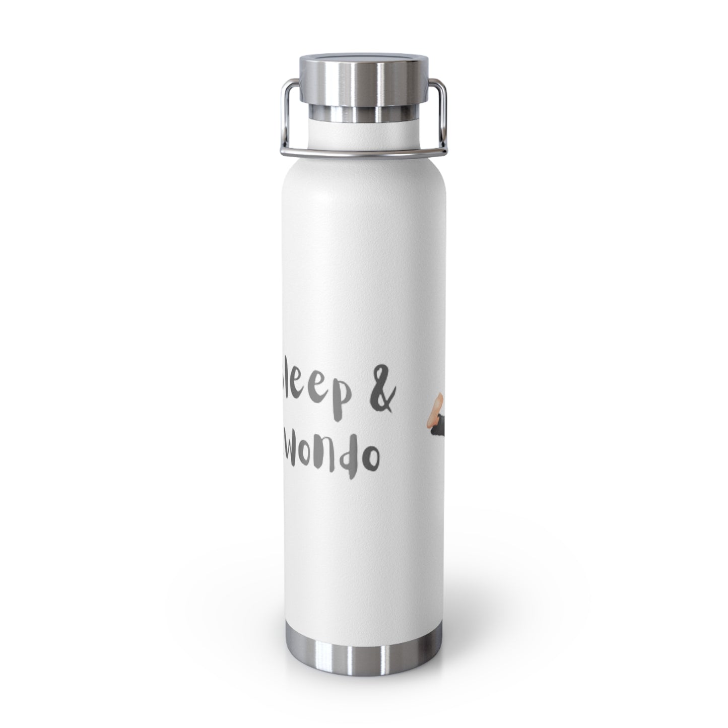 Copper Vacuum Insulated Bottle, 22oz - Taekwondo Design