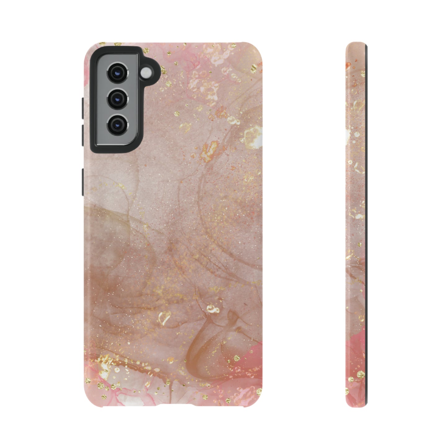 Rose Gold Marble Phone Tough Cases