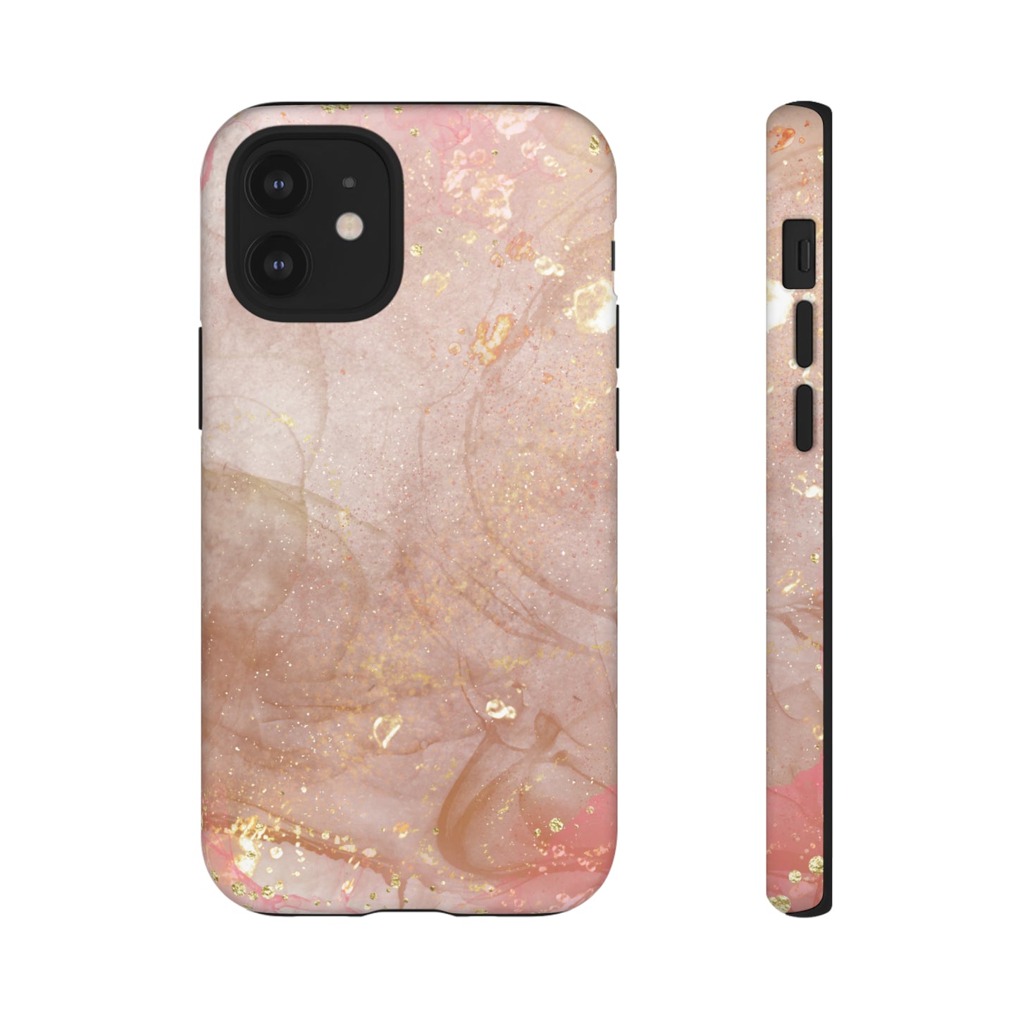 Rose Gold Marble Phone Tough Cases